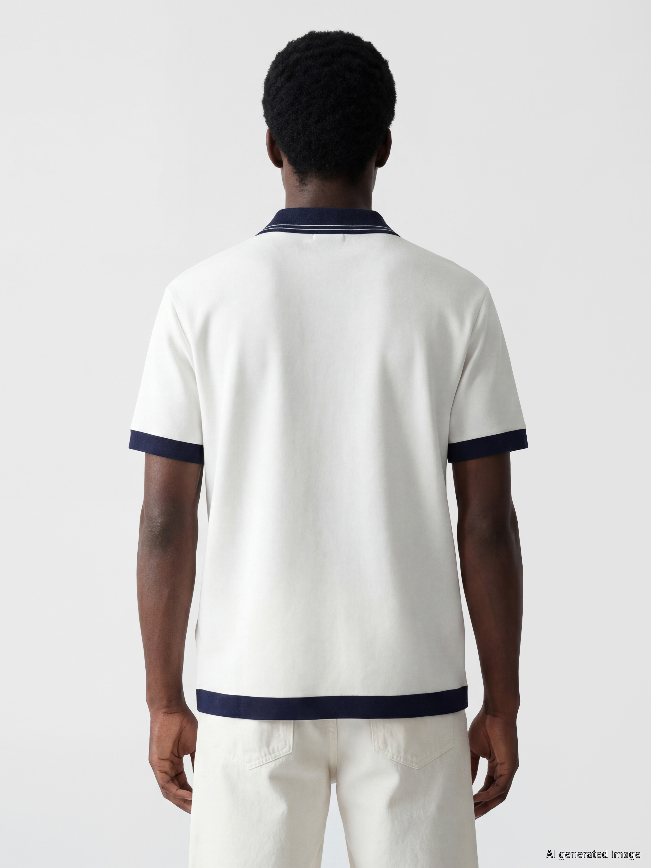 XSIDE Polo Yaka Nakışlı Erkek Tişört görsel 4