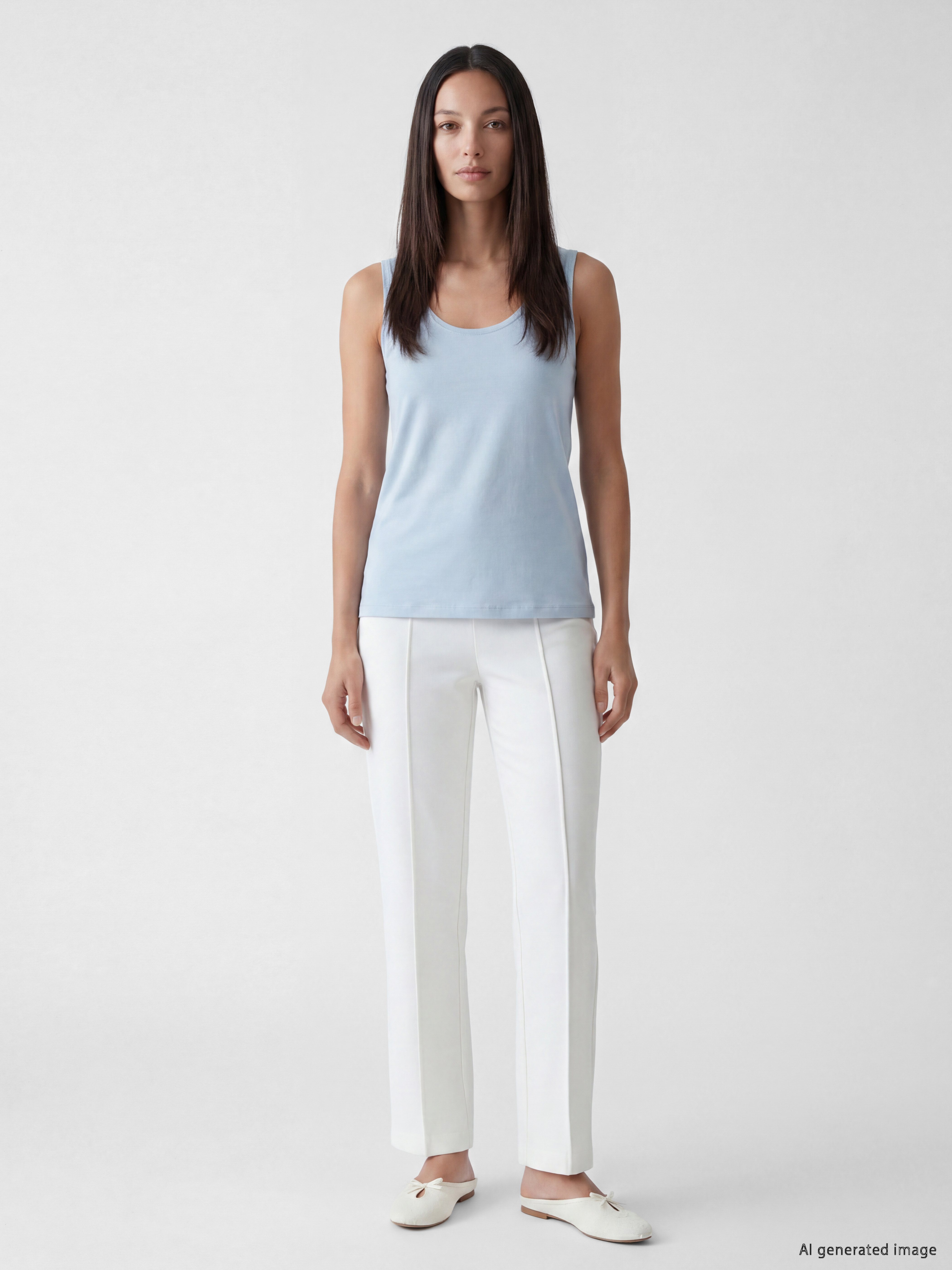 LCWAIKIKI Classic Beli Lastikli Soft Touch Kadın Pantolon
