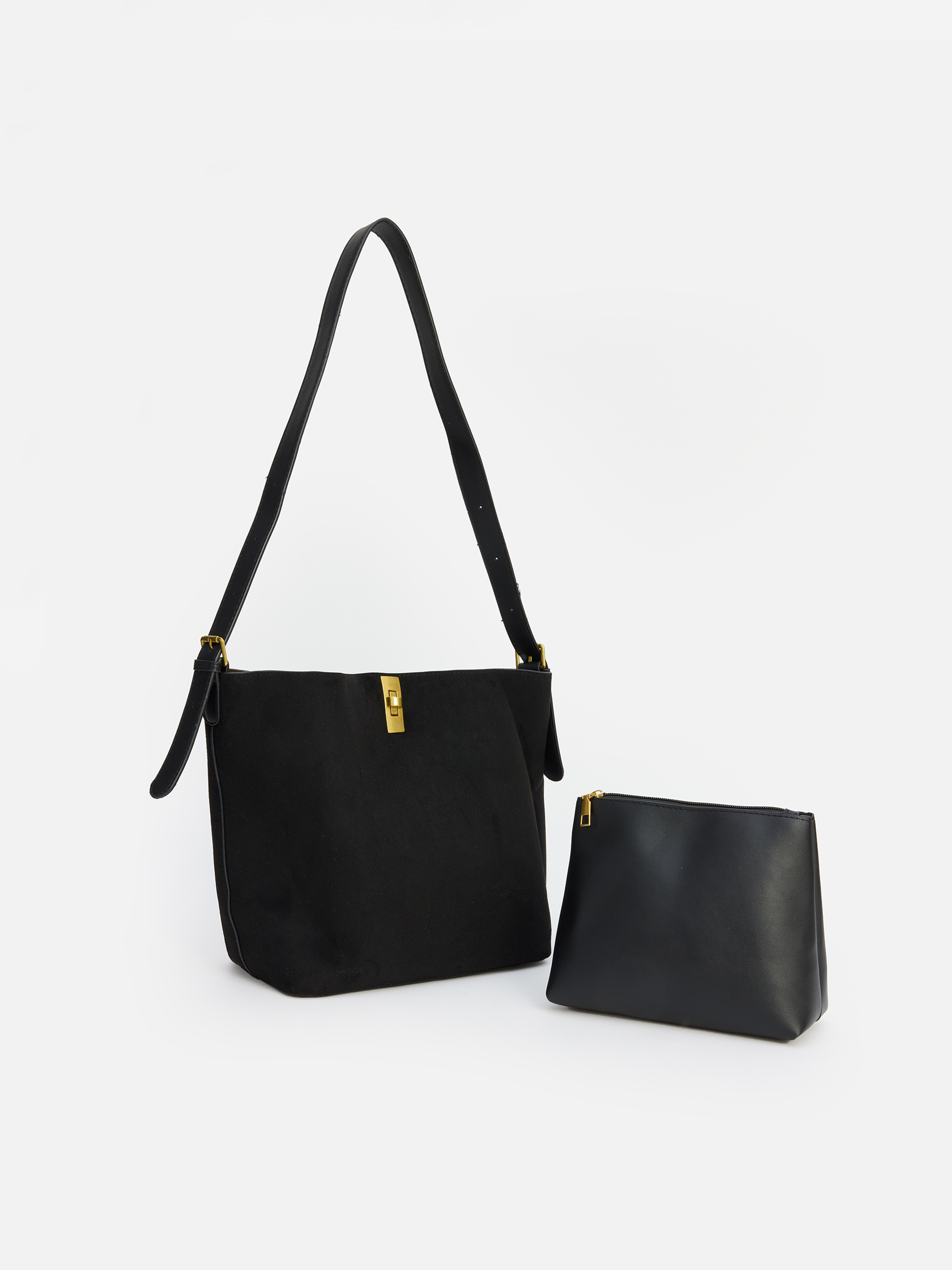 LCW ACCESSORIES Süet Kadın Omuz Çantası görsel 3