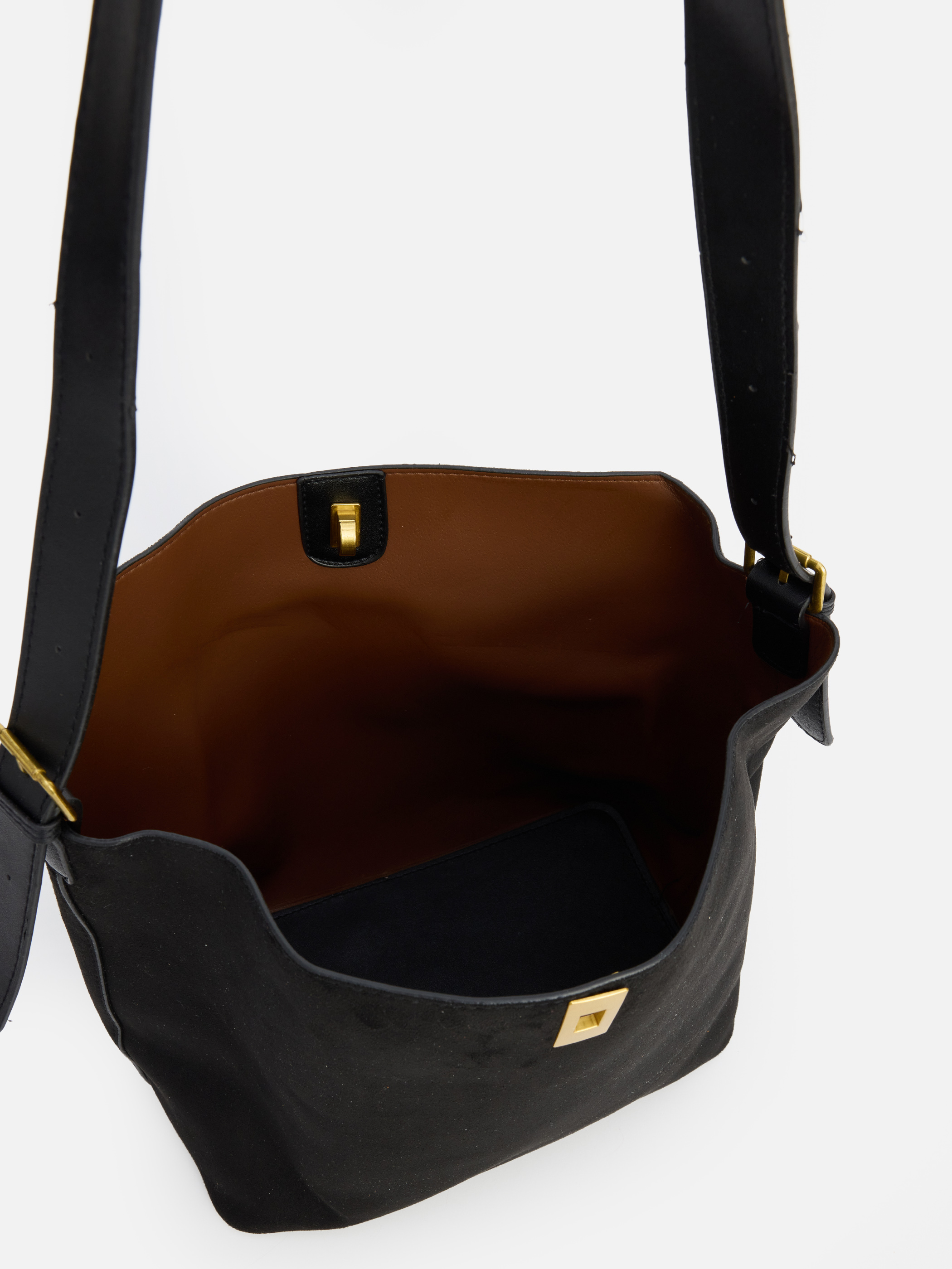 LCW ACCESSORIES Süet Kadın Omuz Çantası görsel 4