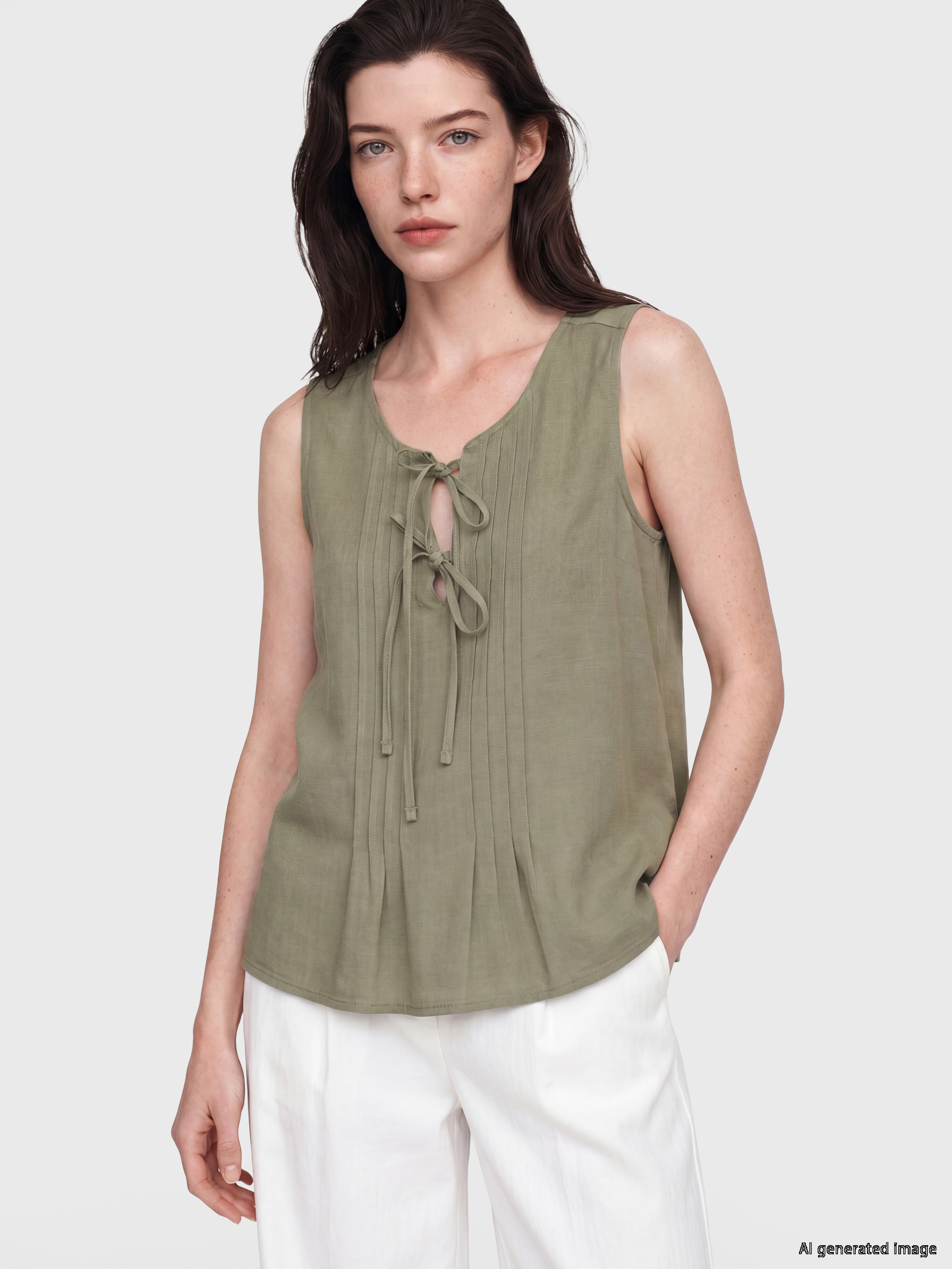 LCW Comfort Bağlamalı Yaka Pileli Bluz