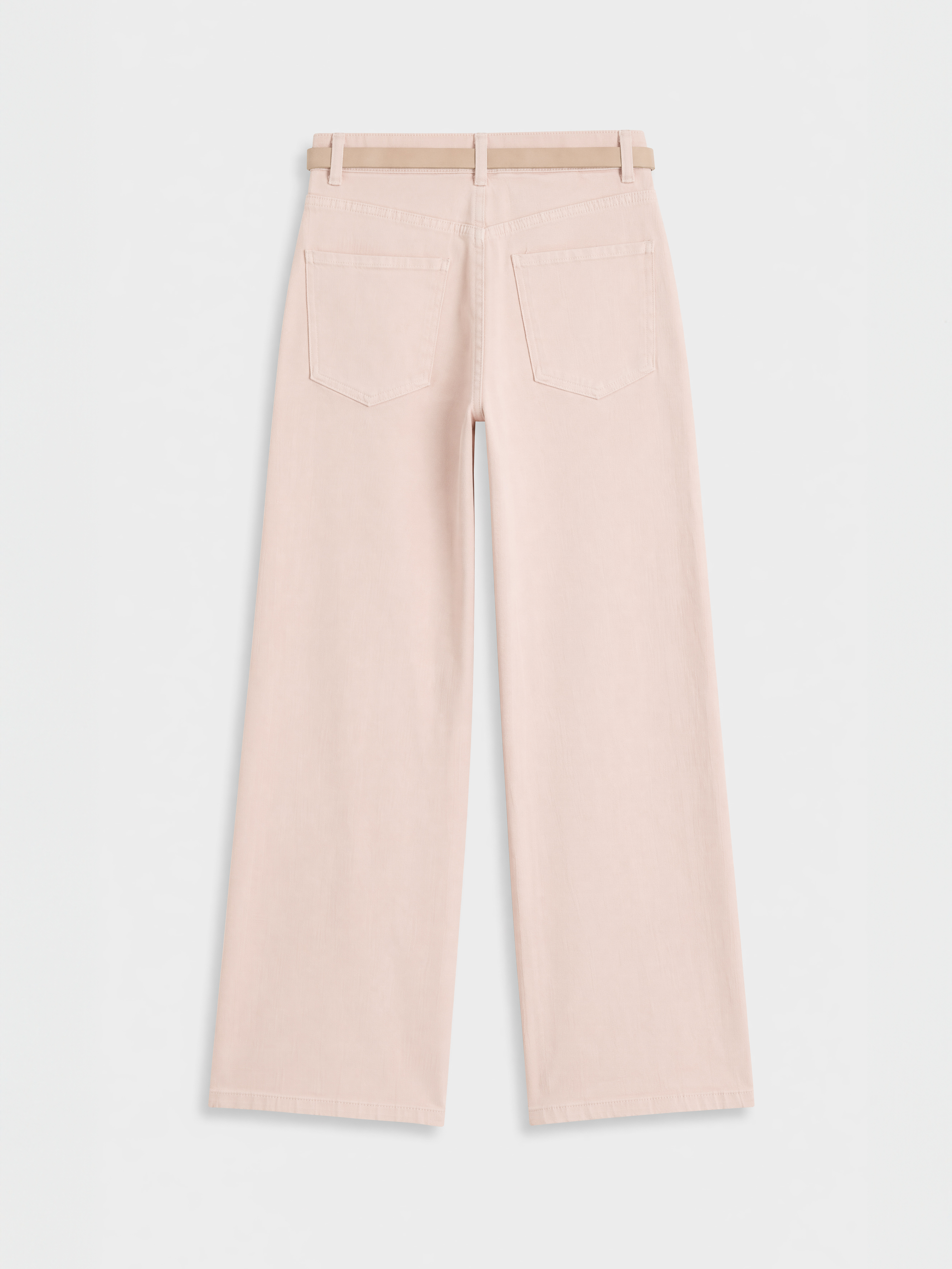 LCW EVERYDAY Beli Kemerli Wideleg Kadın Jean Pantolon görsel 5