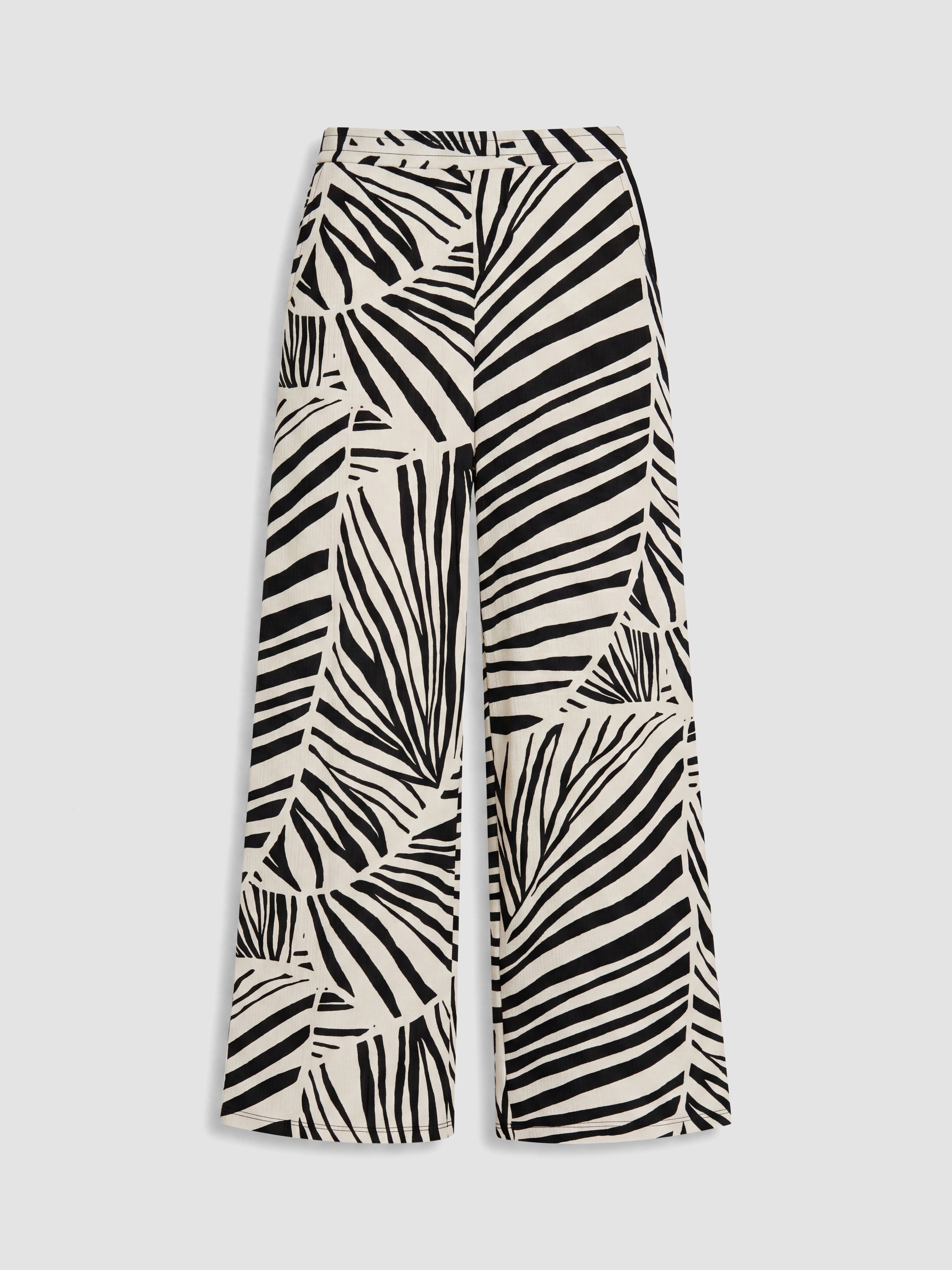 LCW EVERYDAY Beli Lastikli Zebra Desenli Kadın Pantolon görsel 4