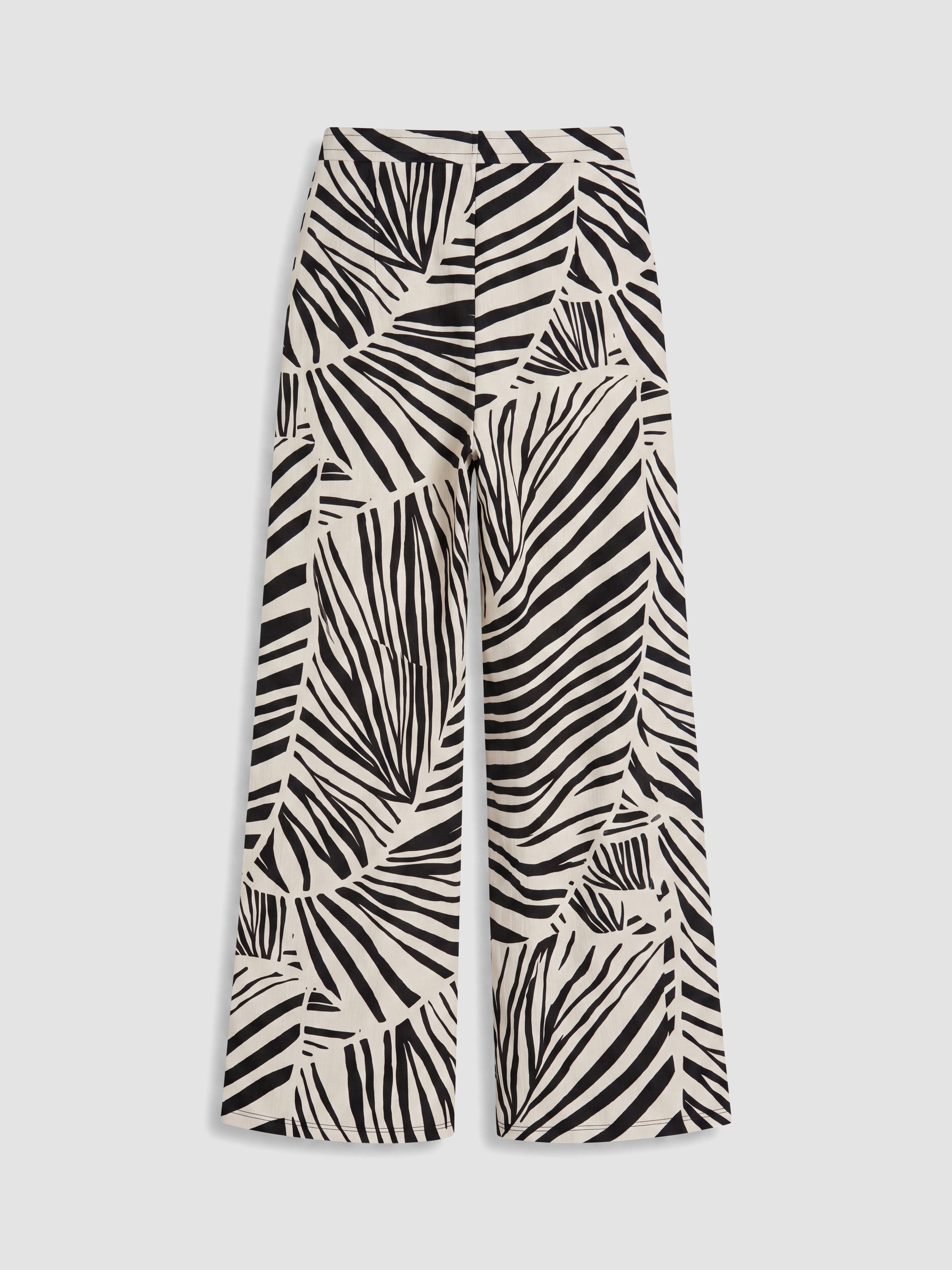 LCW EVERYDAY Beli Lastikli Zebra Desenli Kadın Pantolon görsel 6