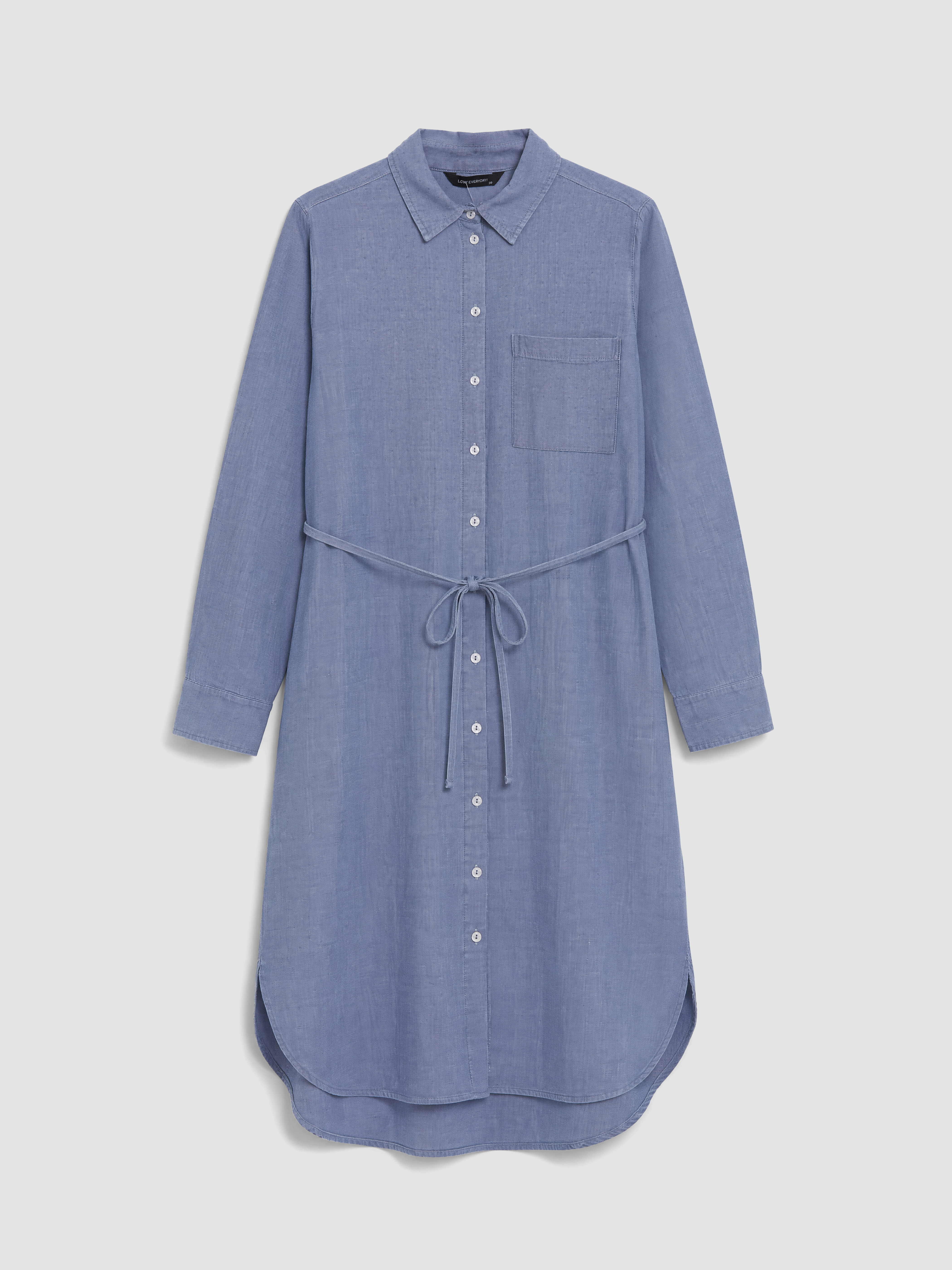 LCW EVERYDAY Beli Kuşaklı Oversize Kadın Gömlek Tunik görsel 5