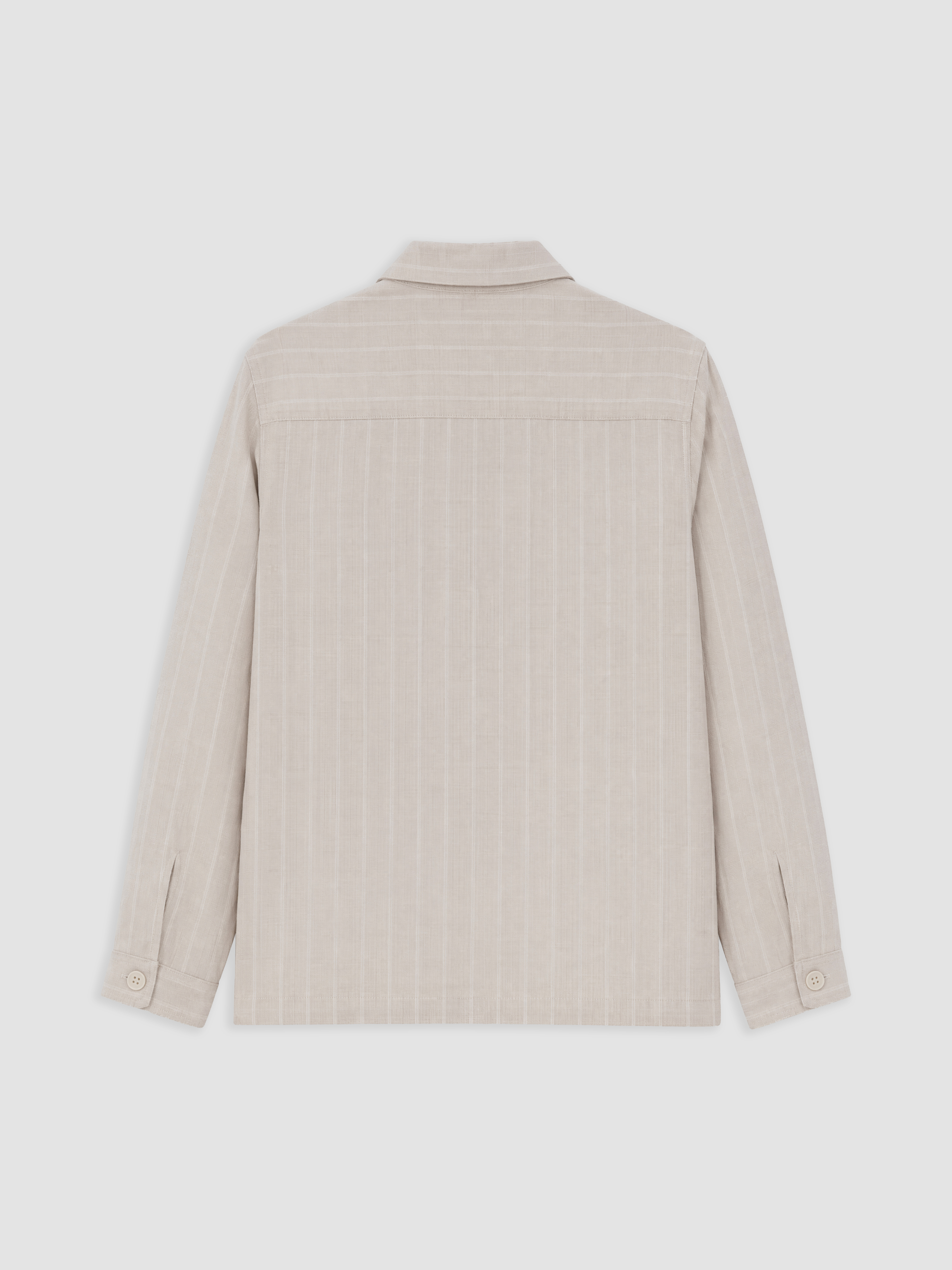 SOUTHBLUE Regular Fit %100 Keten Erkek Gömlek Ceket görsel 5
