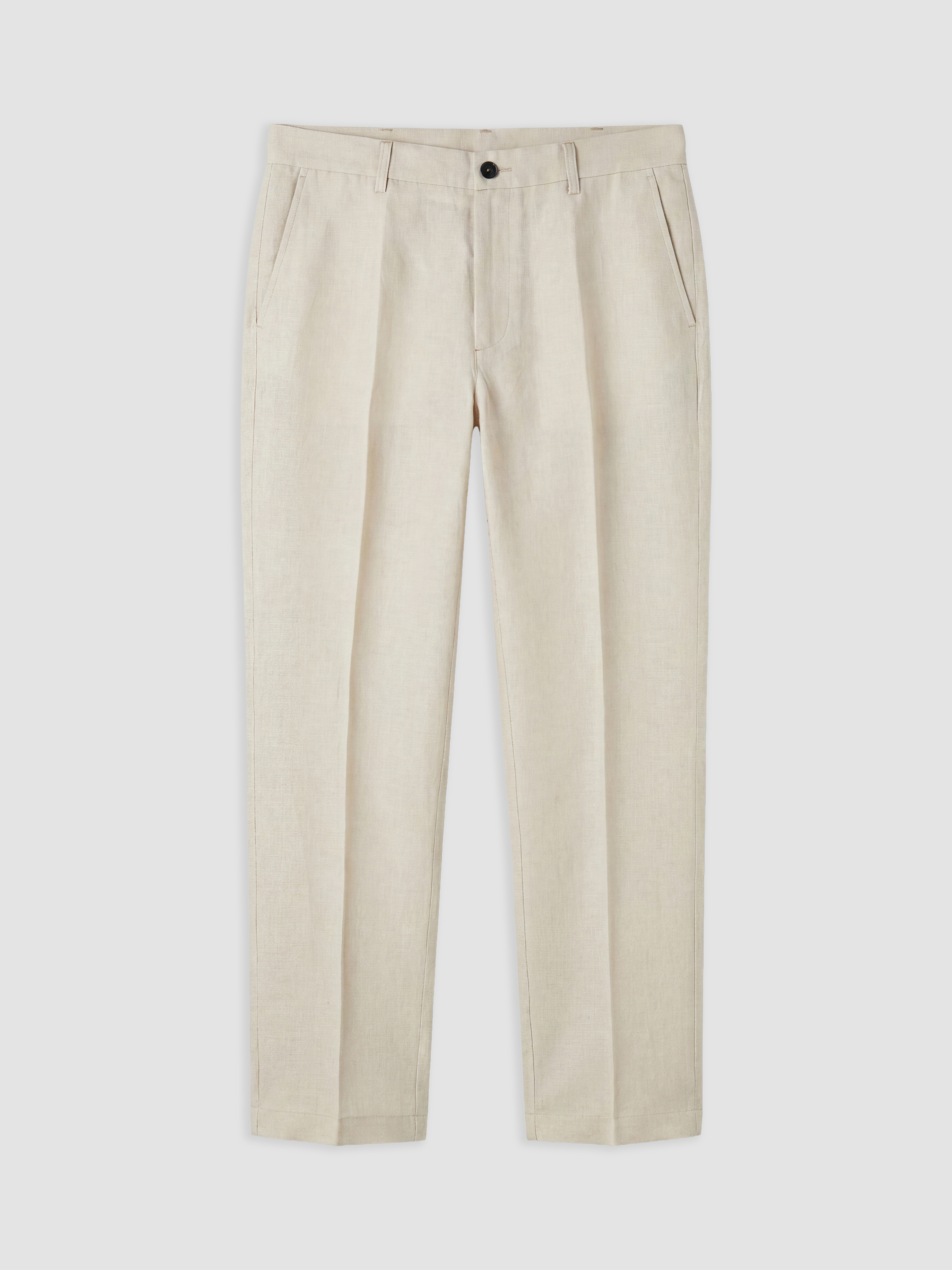 SOUTHBLUE Regular Fit %100 Keten Erkek Pileli Pantolon görsel 4