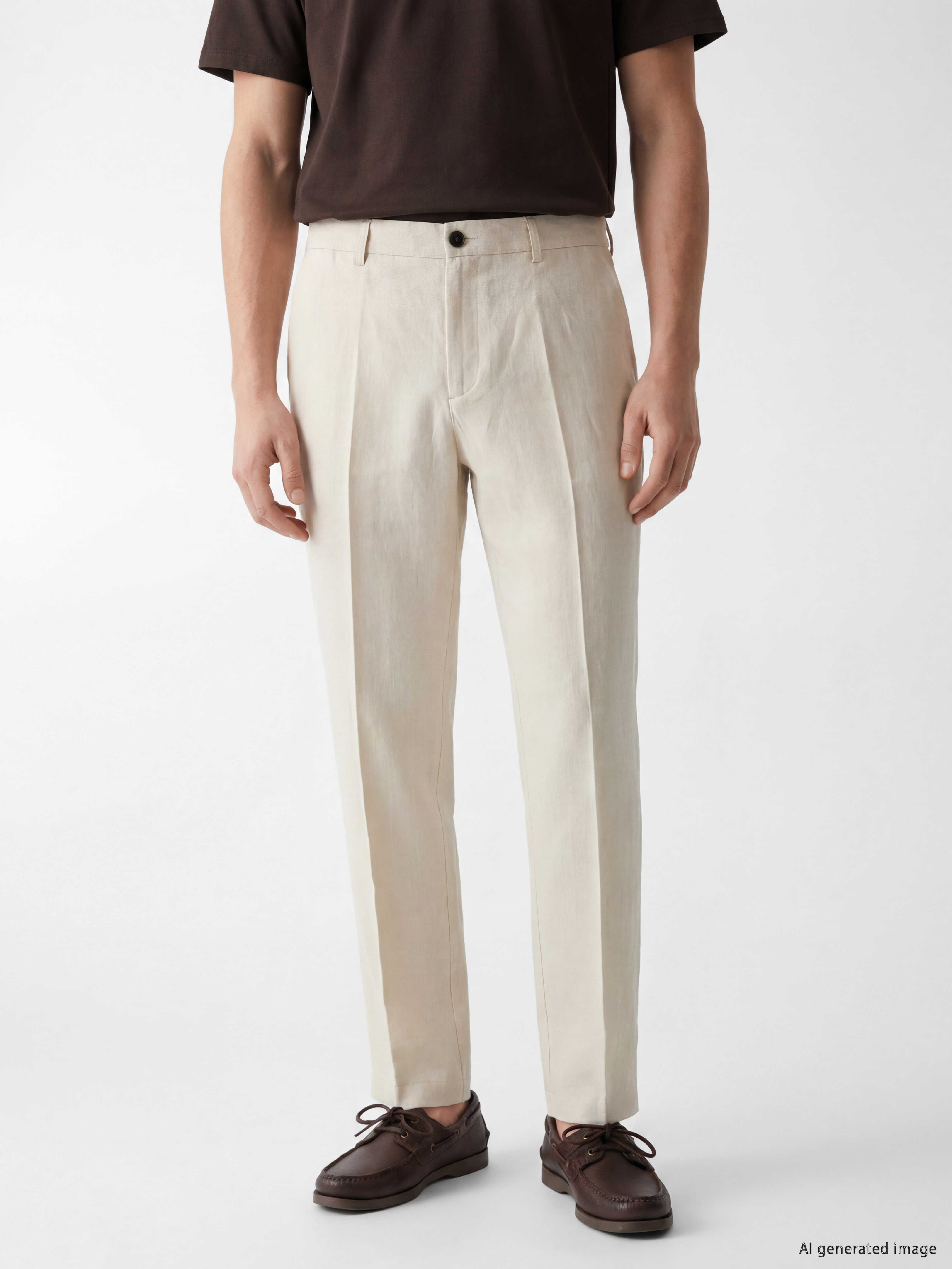 SOUTHBLUE Regular Fit %100 Keten Erkek Pileli Pantolon