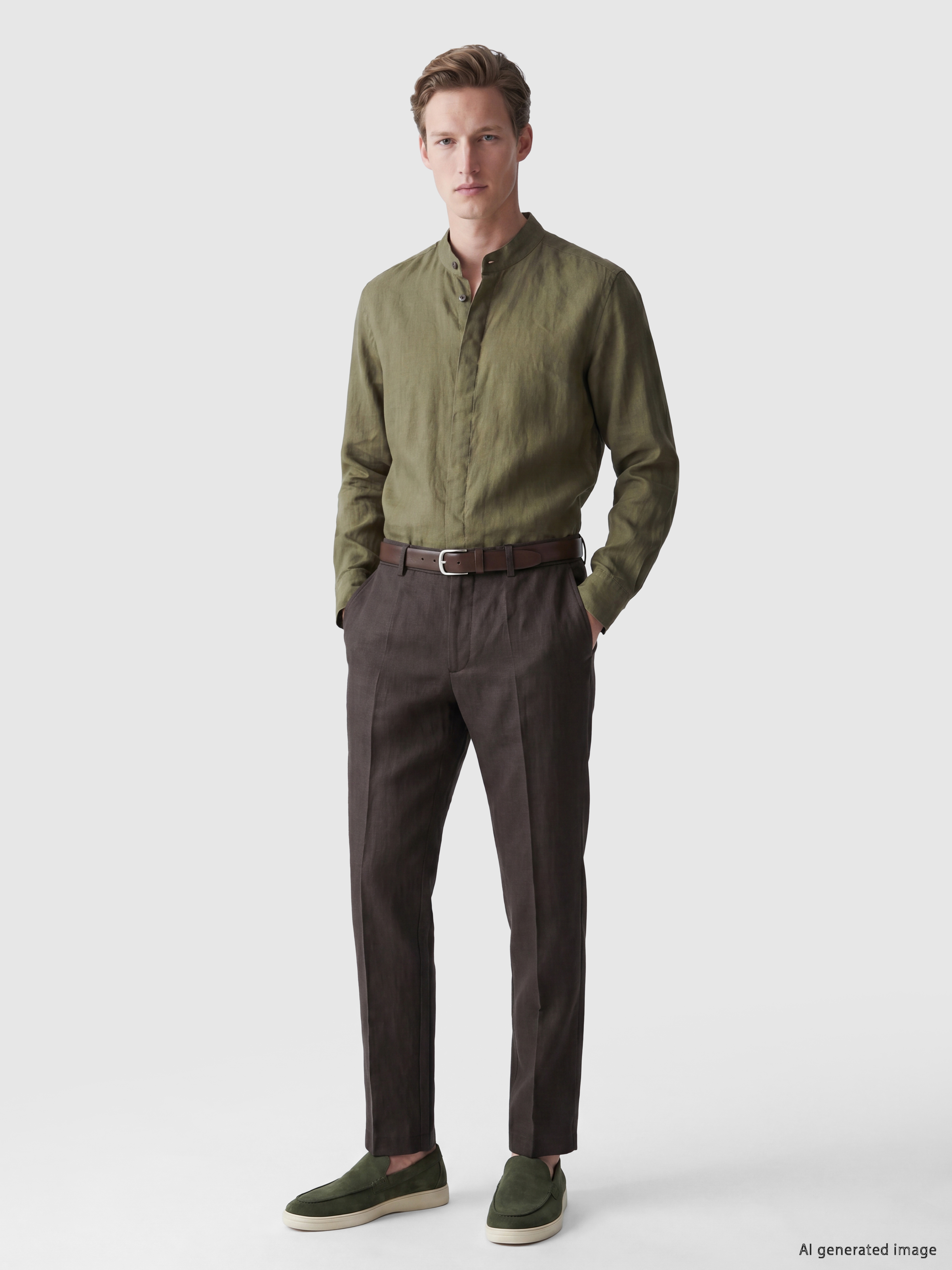 SOUTHBLUE Regular Fit Erkek Pileli Pantolon görsel 2
