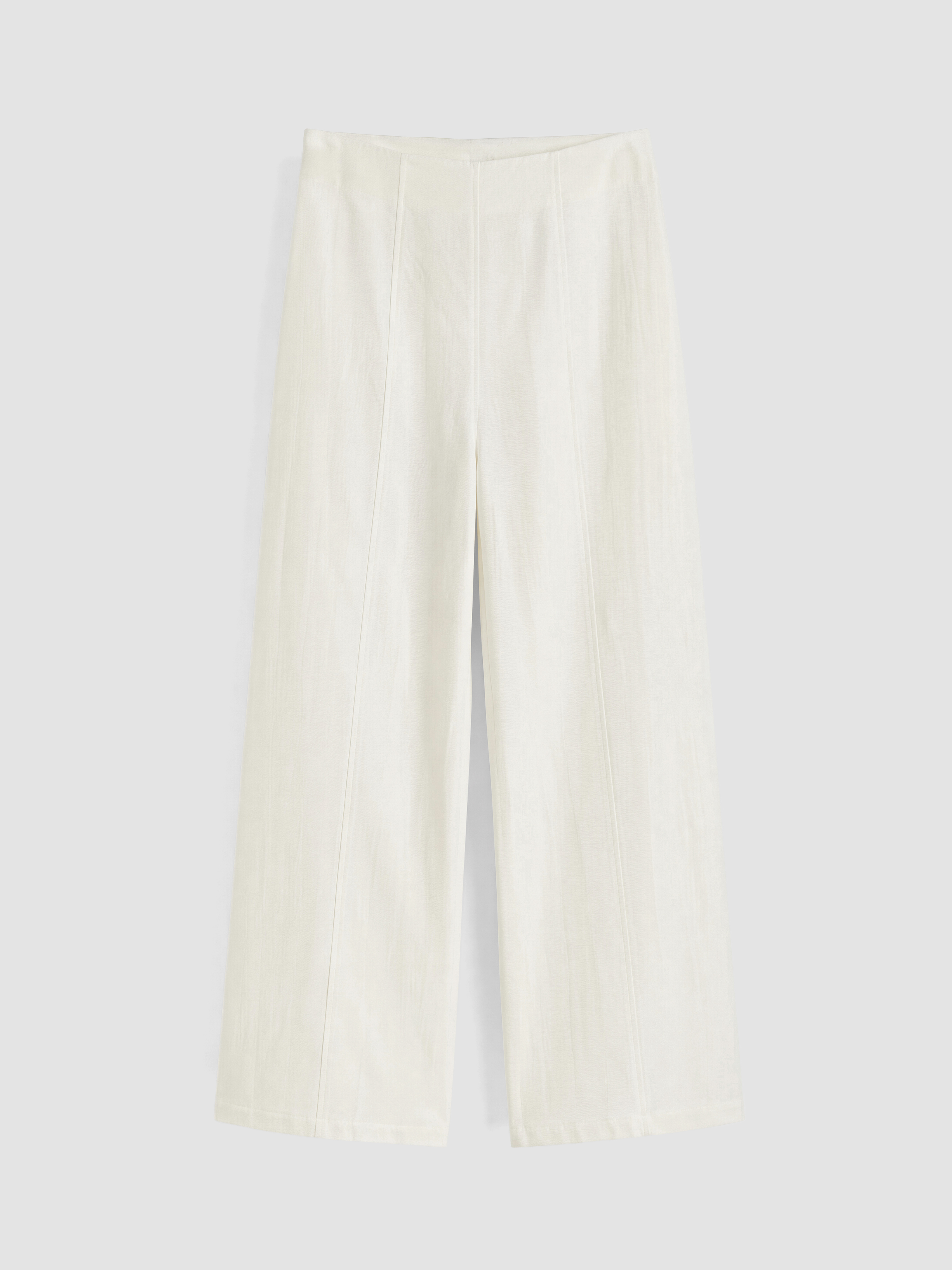 LCW Modest Yüksek Bel Geniş Paça Kadın Krep Pantolon görsel 5