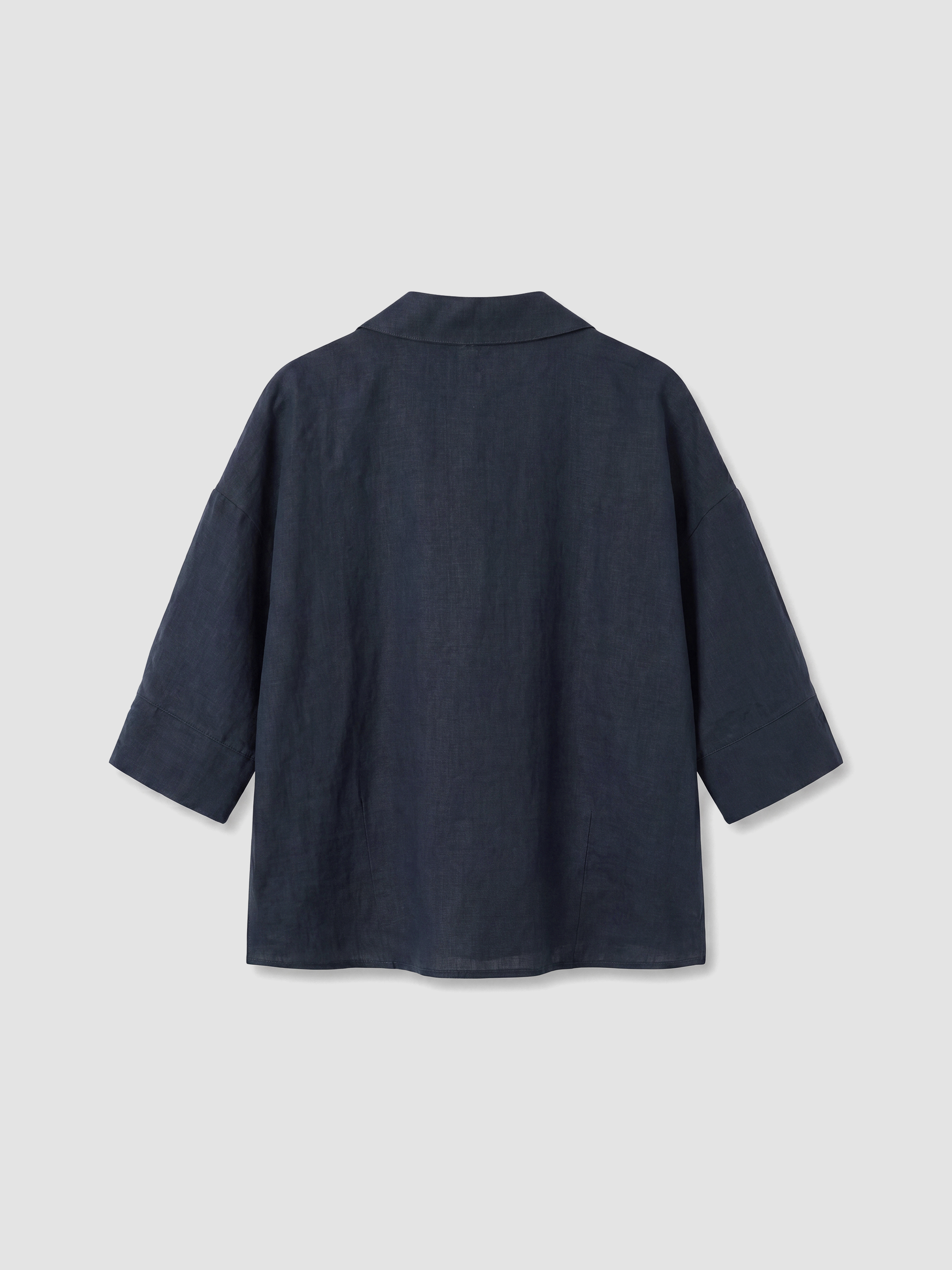 LCW Vision Oversize Kadın %100 Keten Gömlek görsel 7