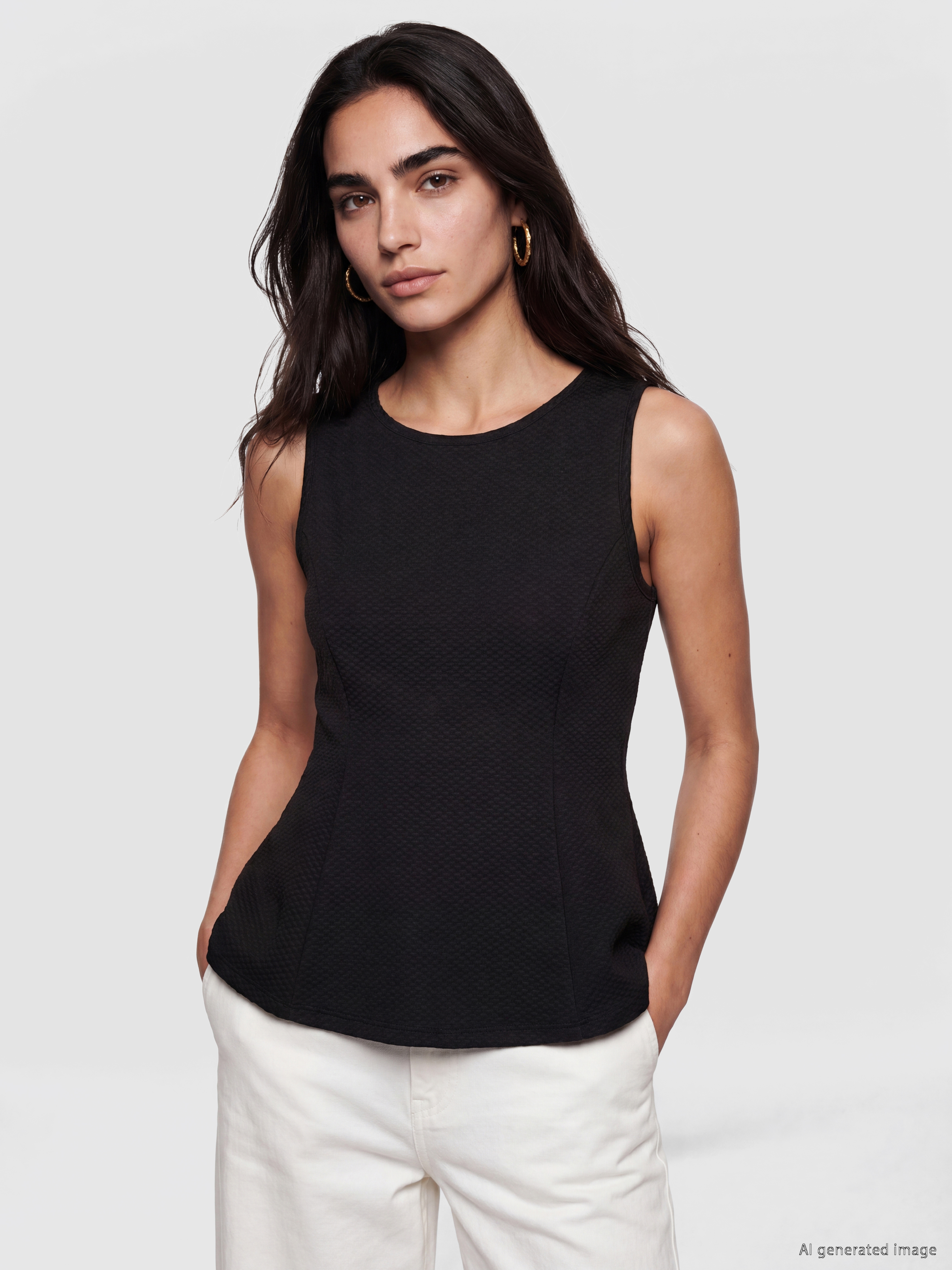 LCW Vision Bisiklet Yaka Peplum Bluz