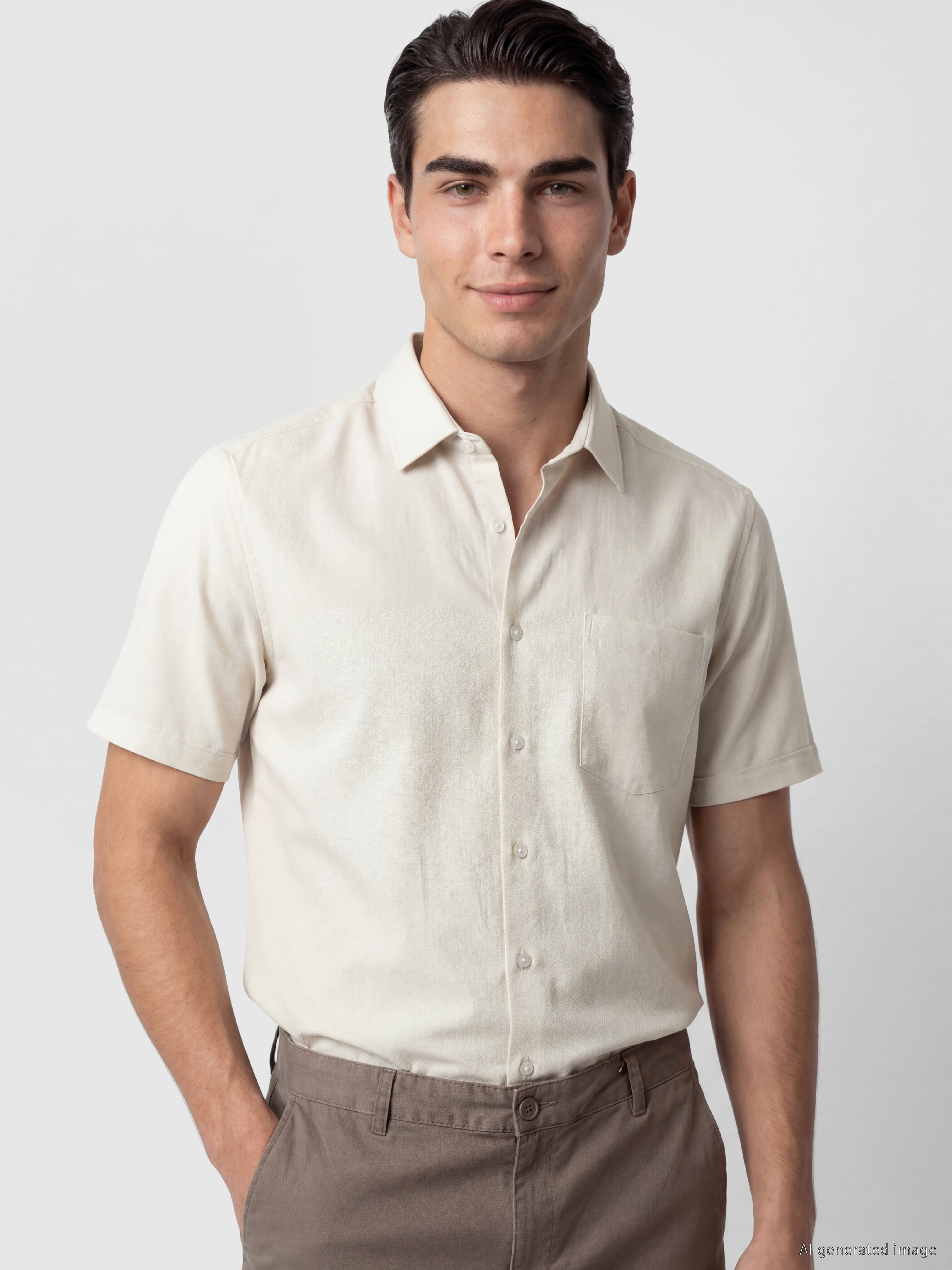 LCW BUSINESS Regular Fit Armürlü Erkek Gömlek