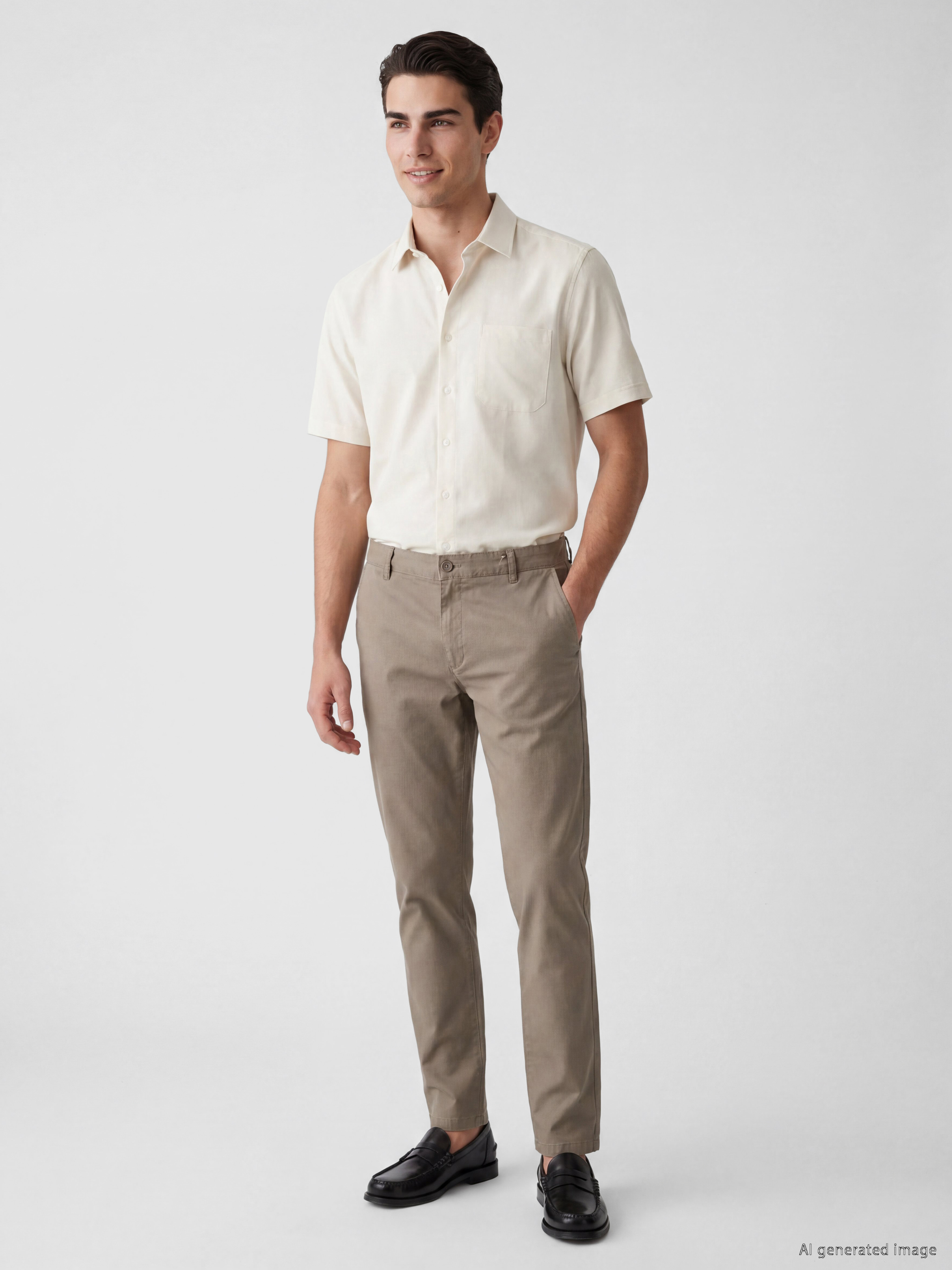 LCW BUSINESS Regular Fit Armürlü Erkek Gömlek görsel 2