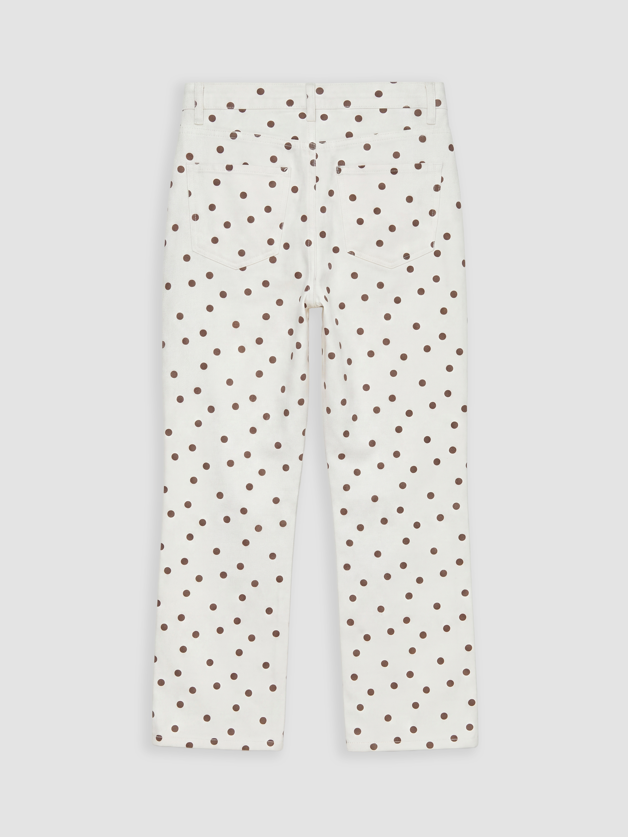 LCW Jeans Crop Flare Puantiyeli Kadın Jean Pantolon görsel 7