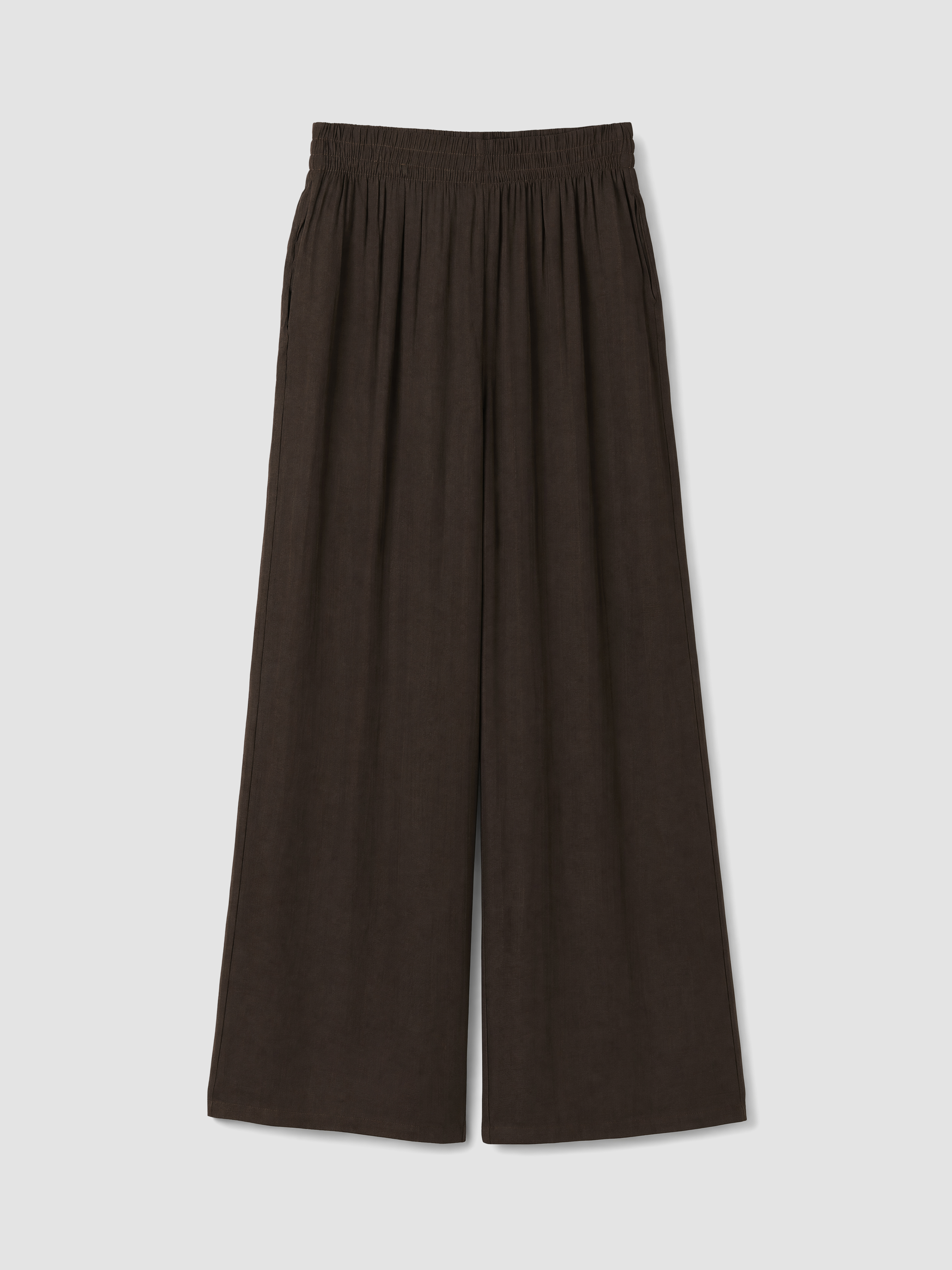 LCW Modest Beli Lastikli Geniş Paça Kadın Pantolon görsel 5