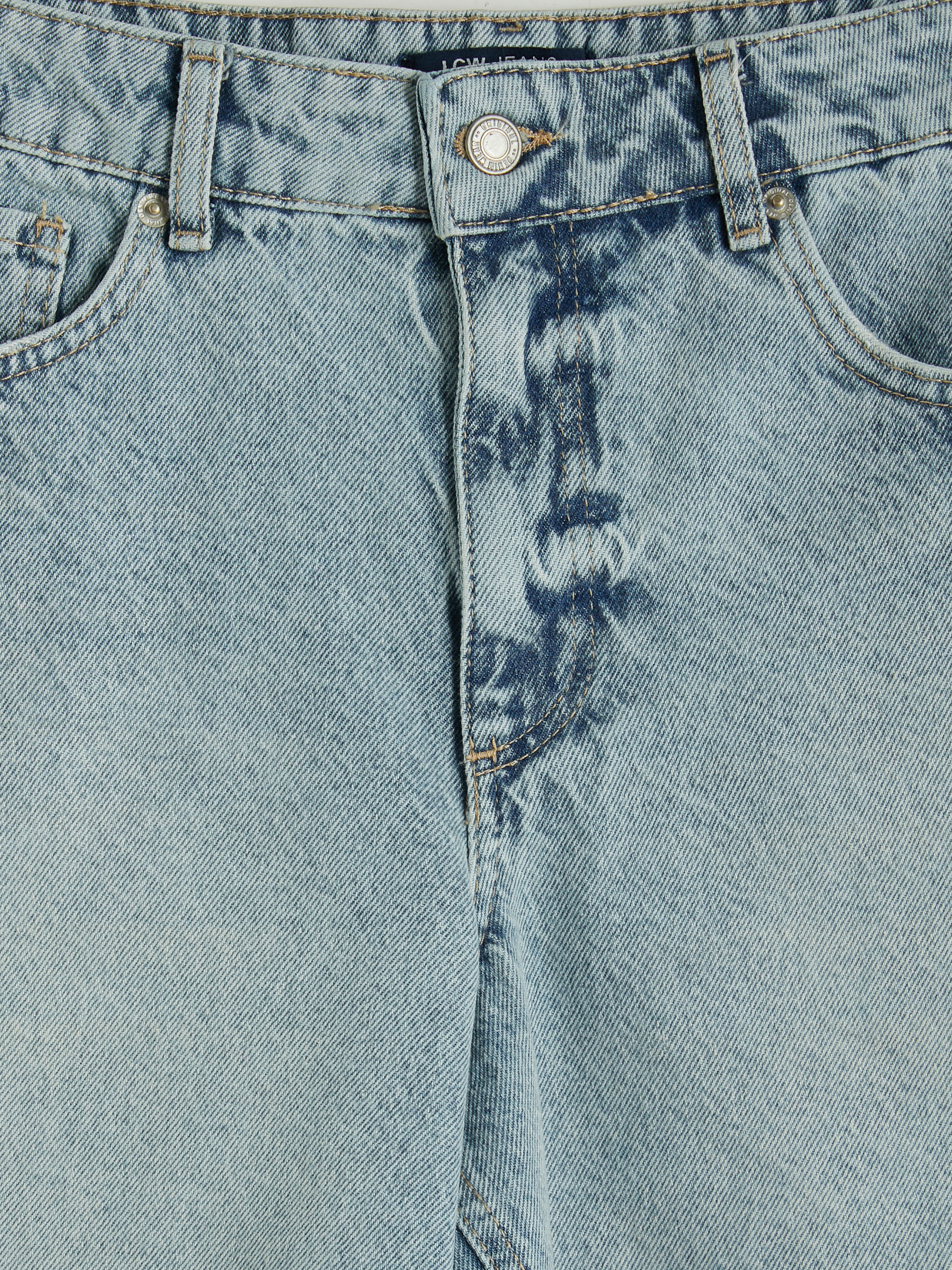 LCW Jeans Yüksek Bel Kadın Jean Şort görsel 7