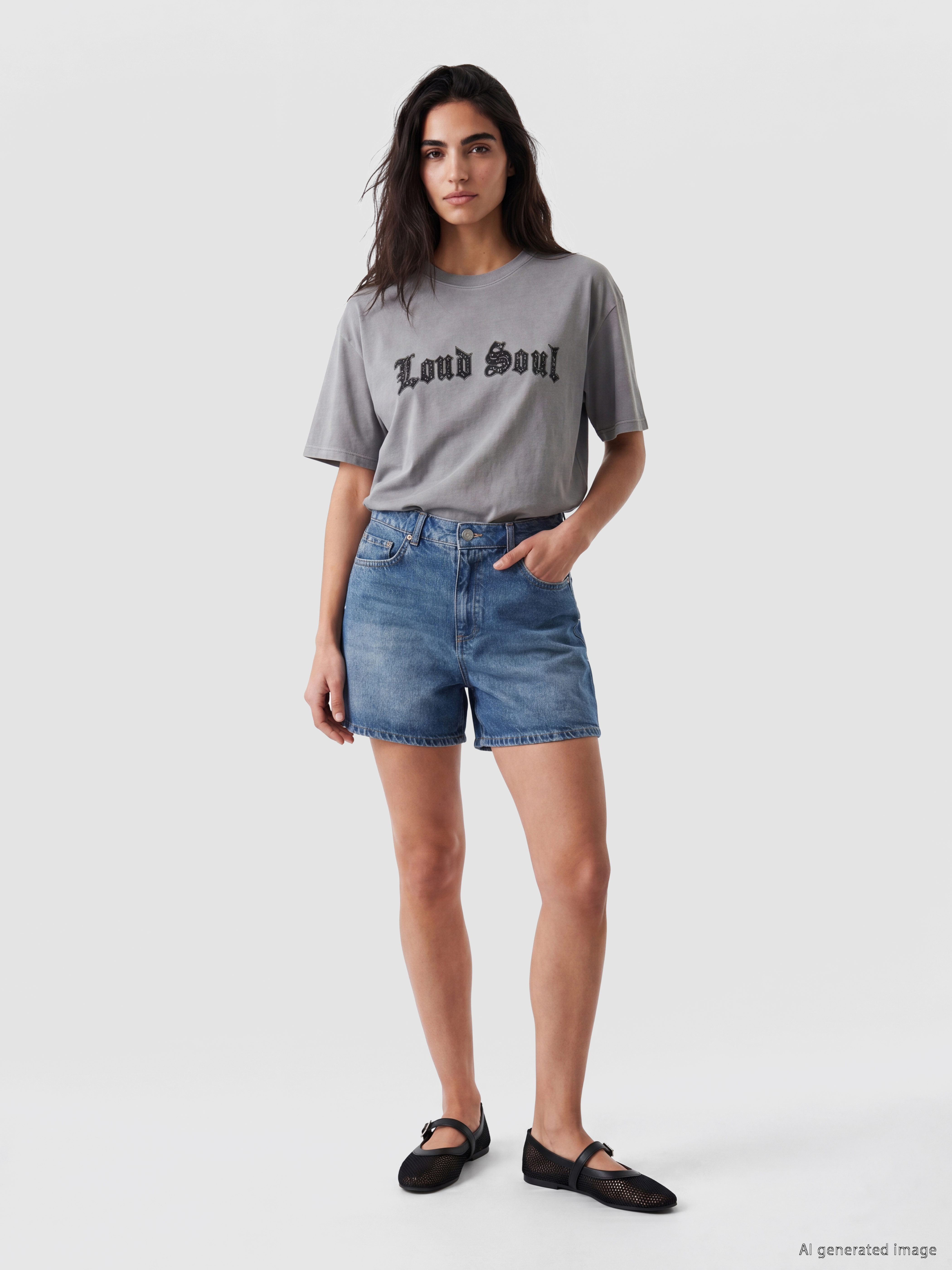 LCW Jeans Yüksek Bel Kadın Jean Şort