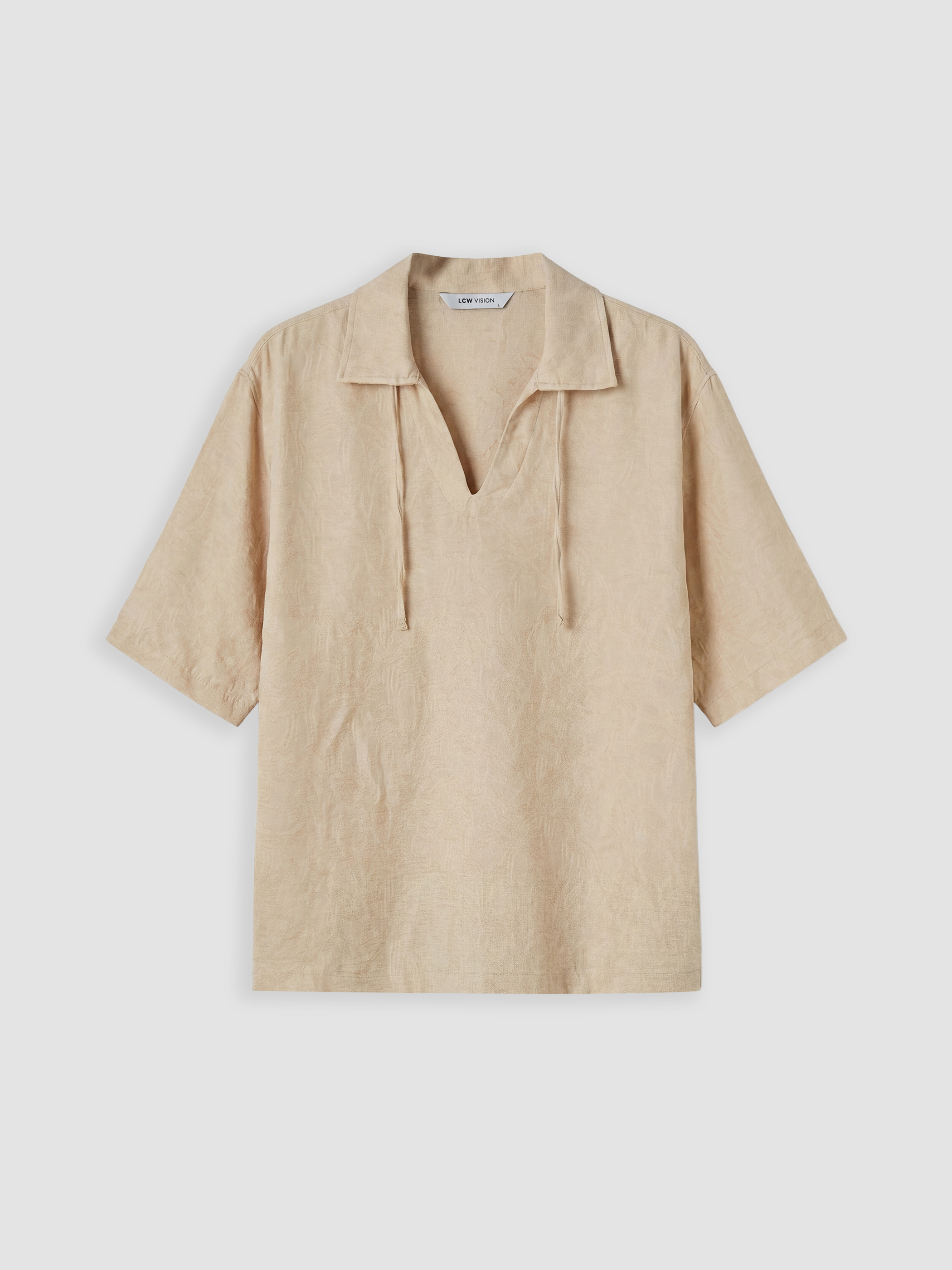 LCW Vision Loose Fit Desenli Erkek Gömlek görsel 5