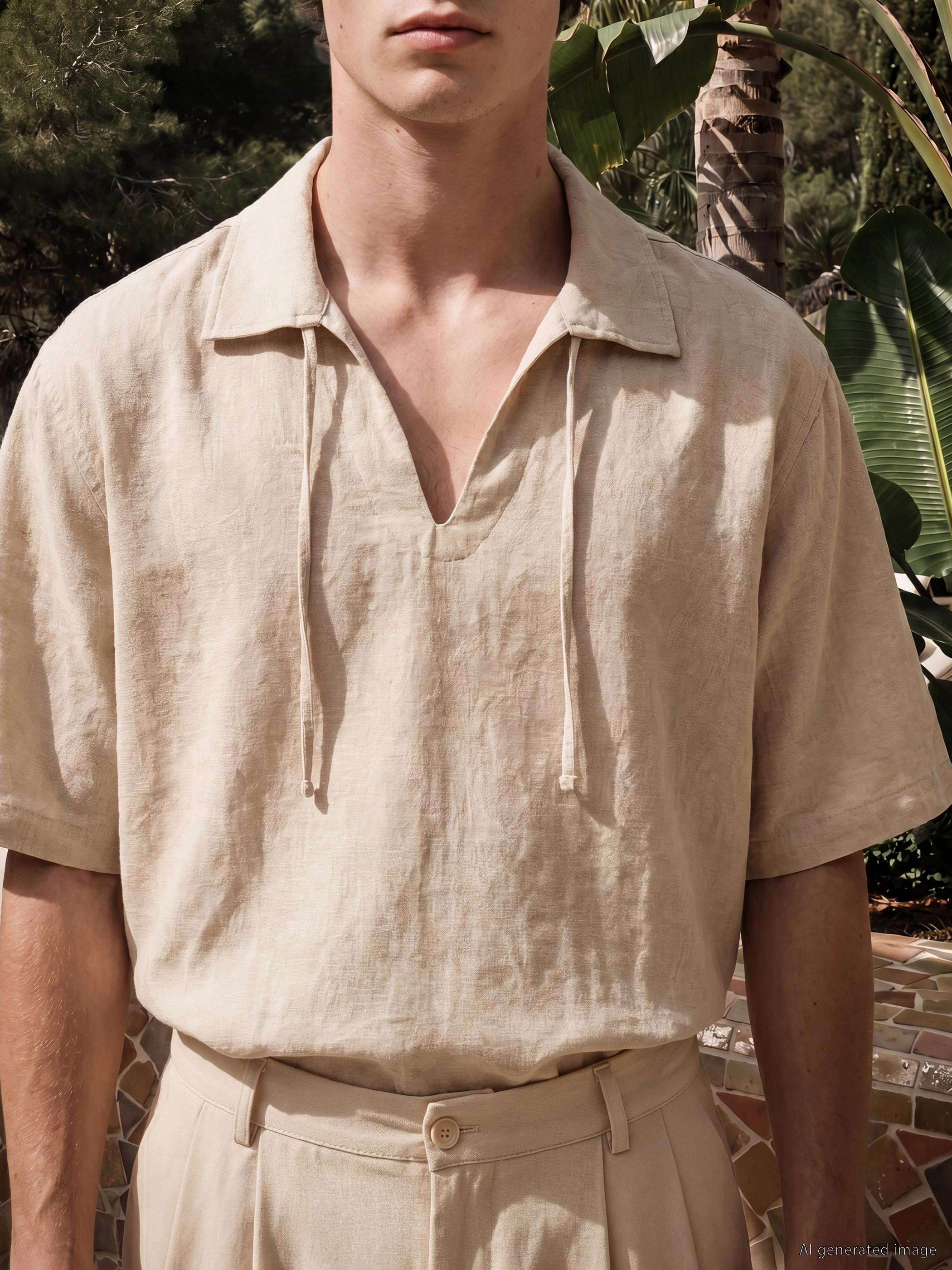 LCW Vision Loose Fit Desenli Erkek Gömlek görsel 3