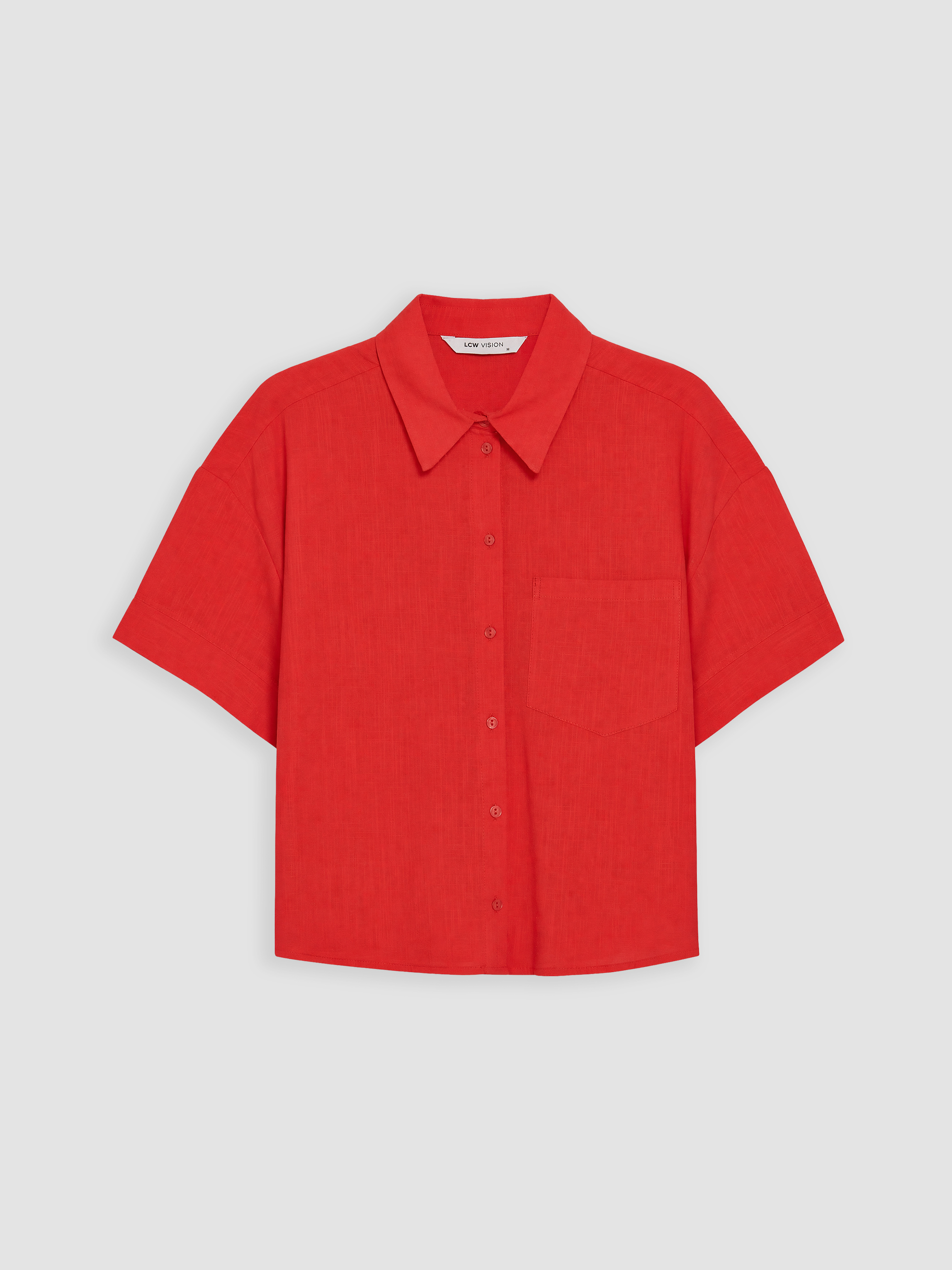 LCW Vision Oversize Poplin Kadın Gömlek görsel 5