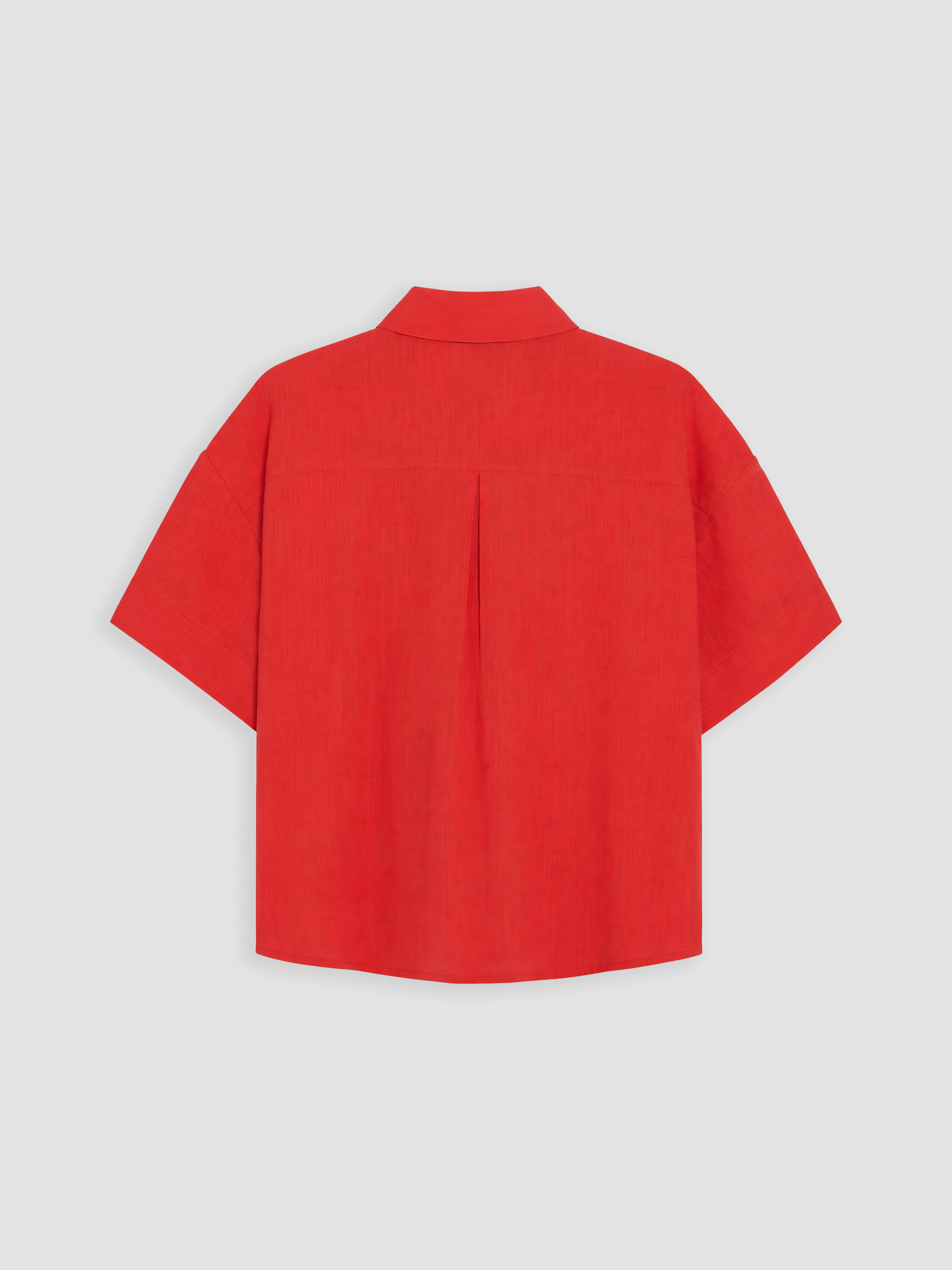 LCW Vision Oversize Poplin Kadın Gömlek görsel 7