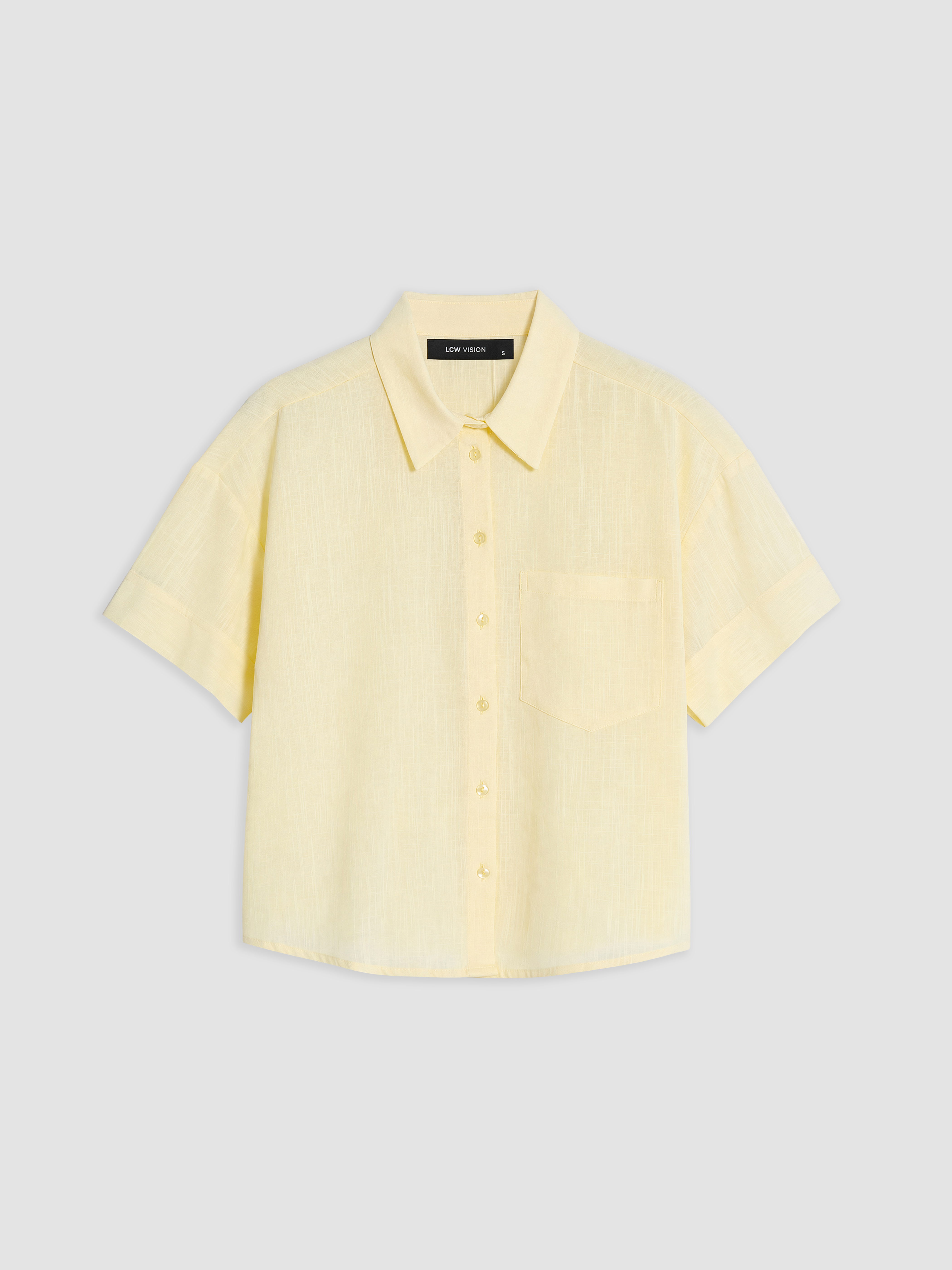 LCW Vision Oversize Poplin Kadın Gömlek görsel 5