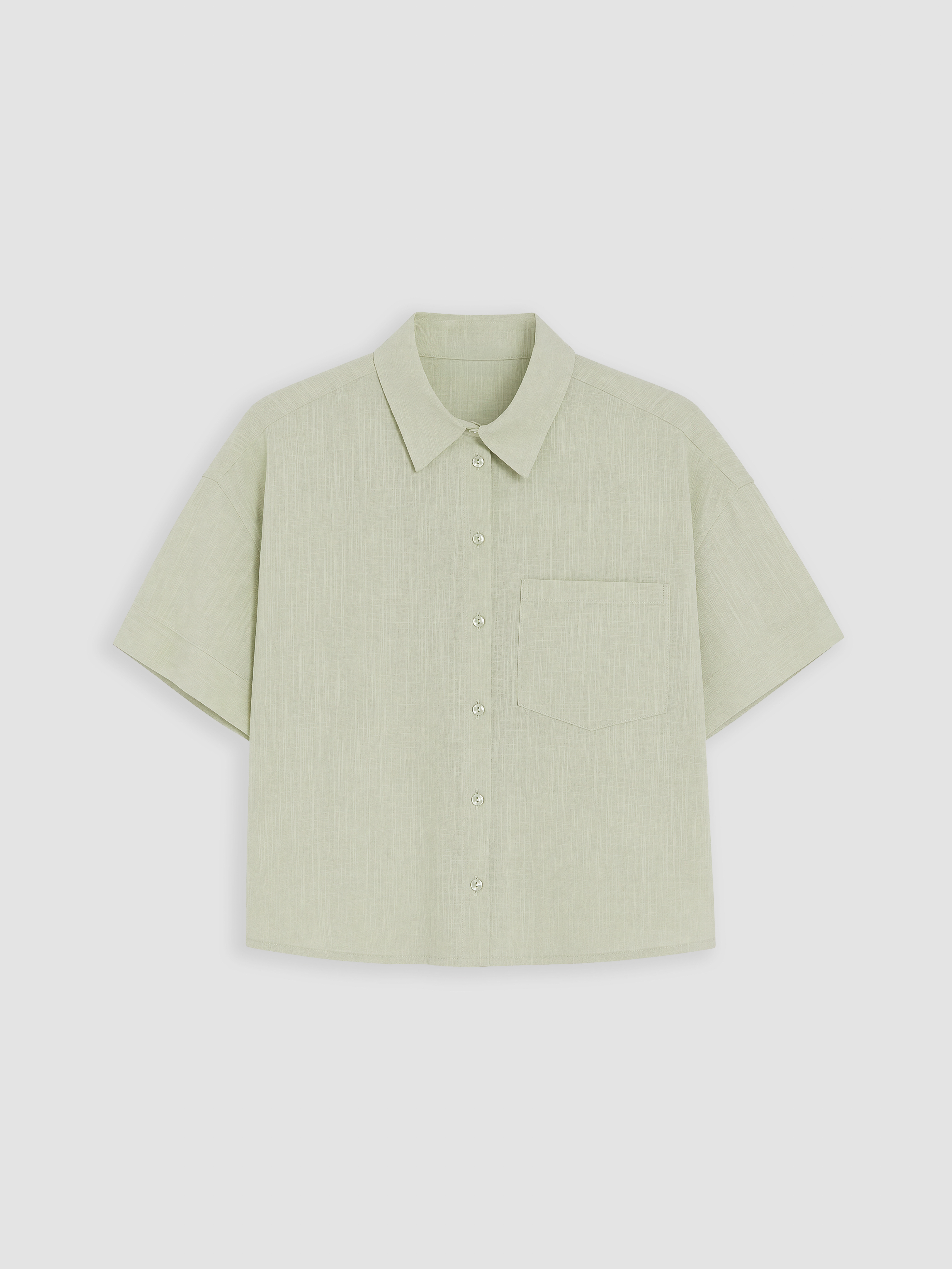 LCW Vision Oversize Poplin Kadın Gömlek görsel 5