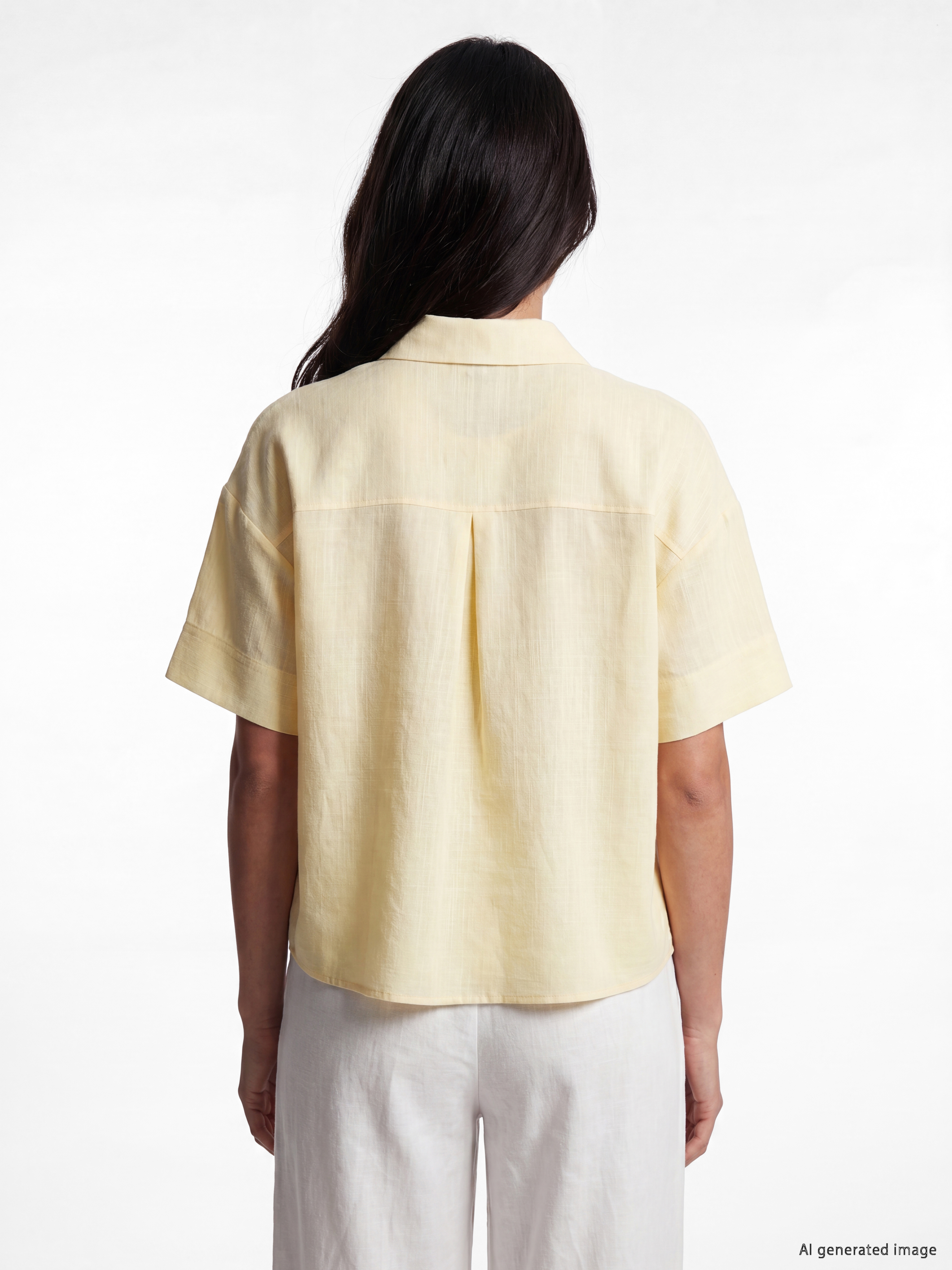 LCW Vision Oversize Poplin Kadın Gömlek görsel 4