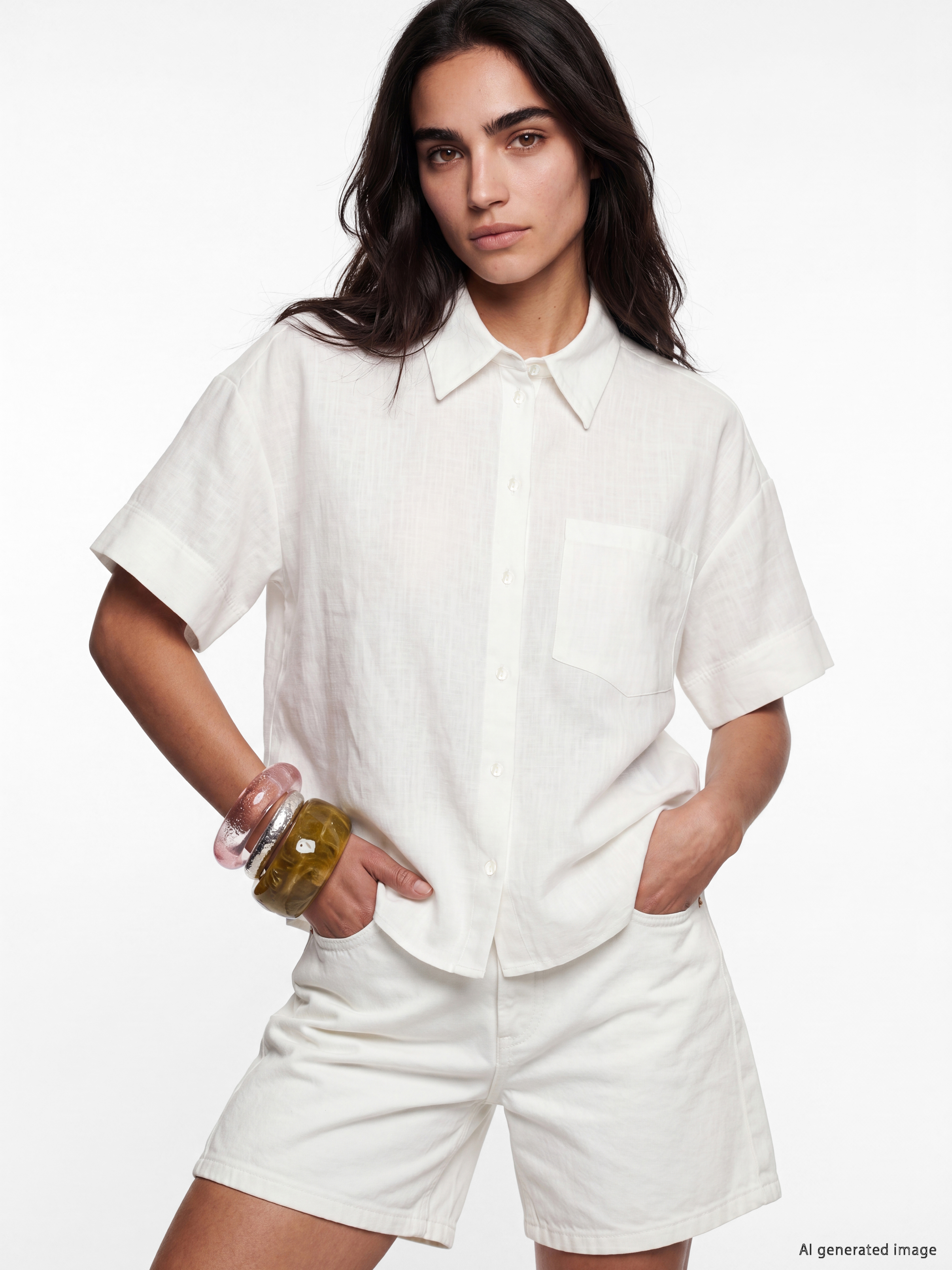 LCW Vision Oversize Poplin Kadın Gömlek