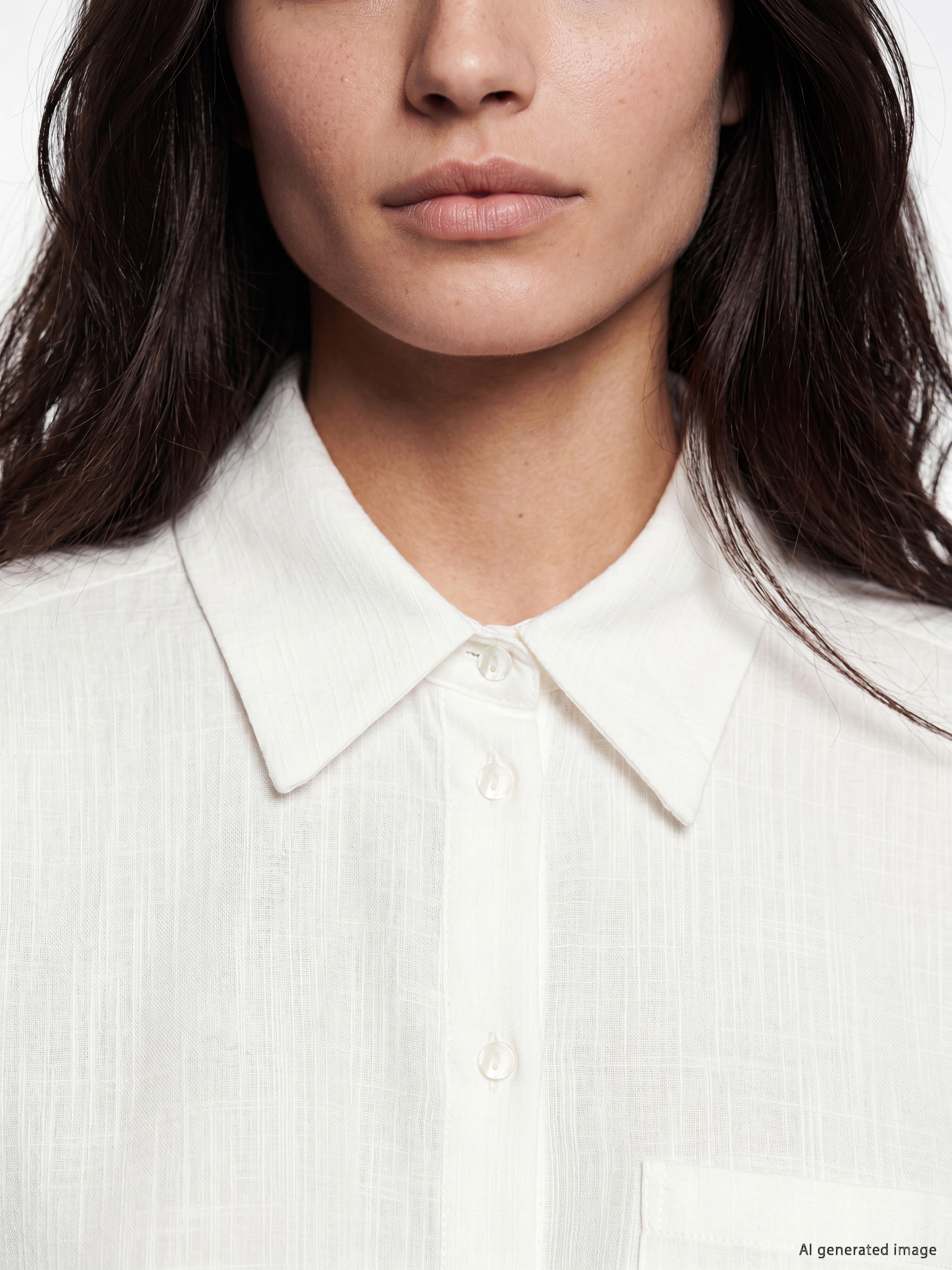 LCW Vision Oversize Poplin Kadın Gömlek görsel 3