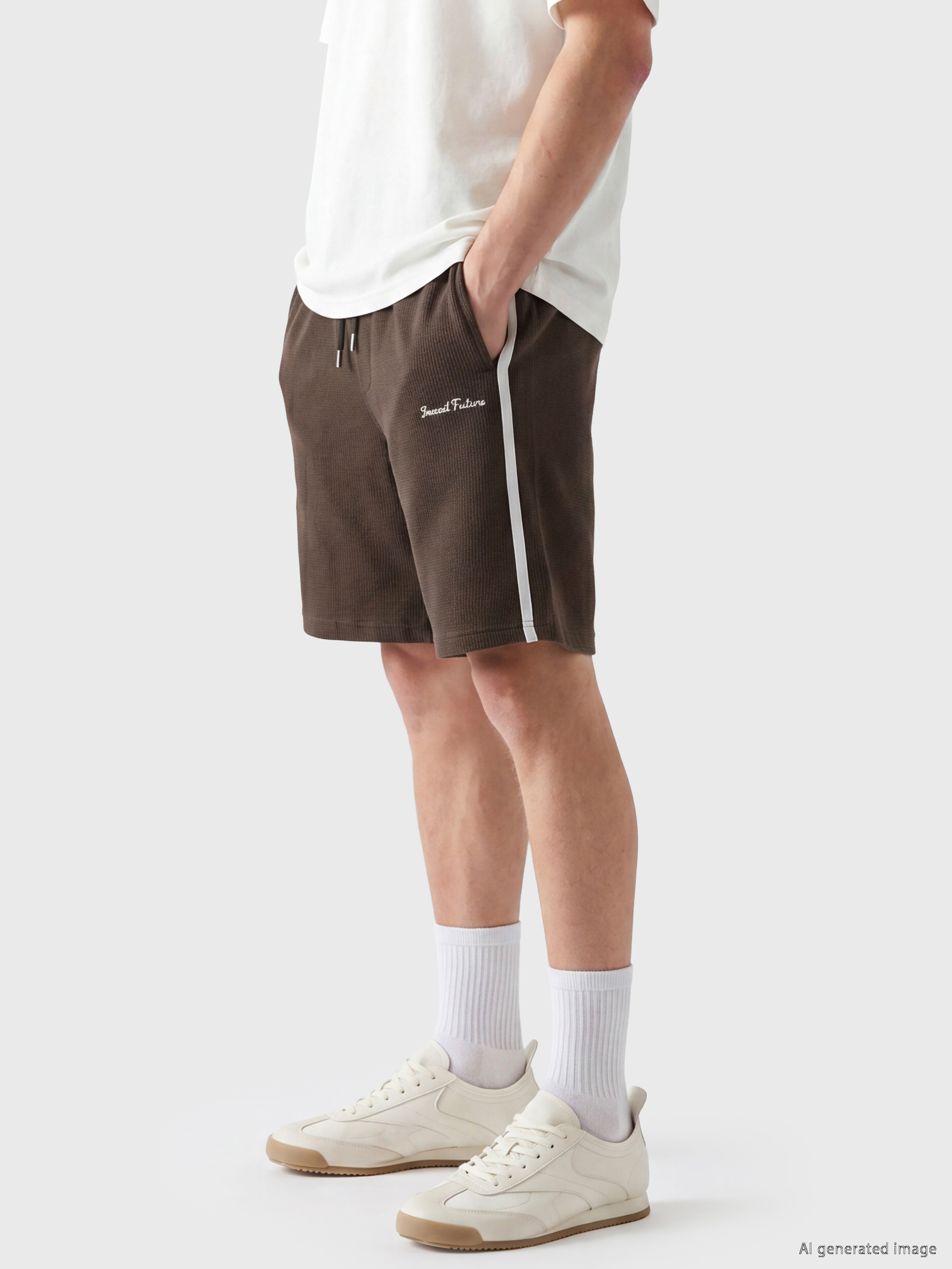 XSIDE Regular Fit Şeritli Erkek Şort