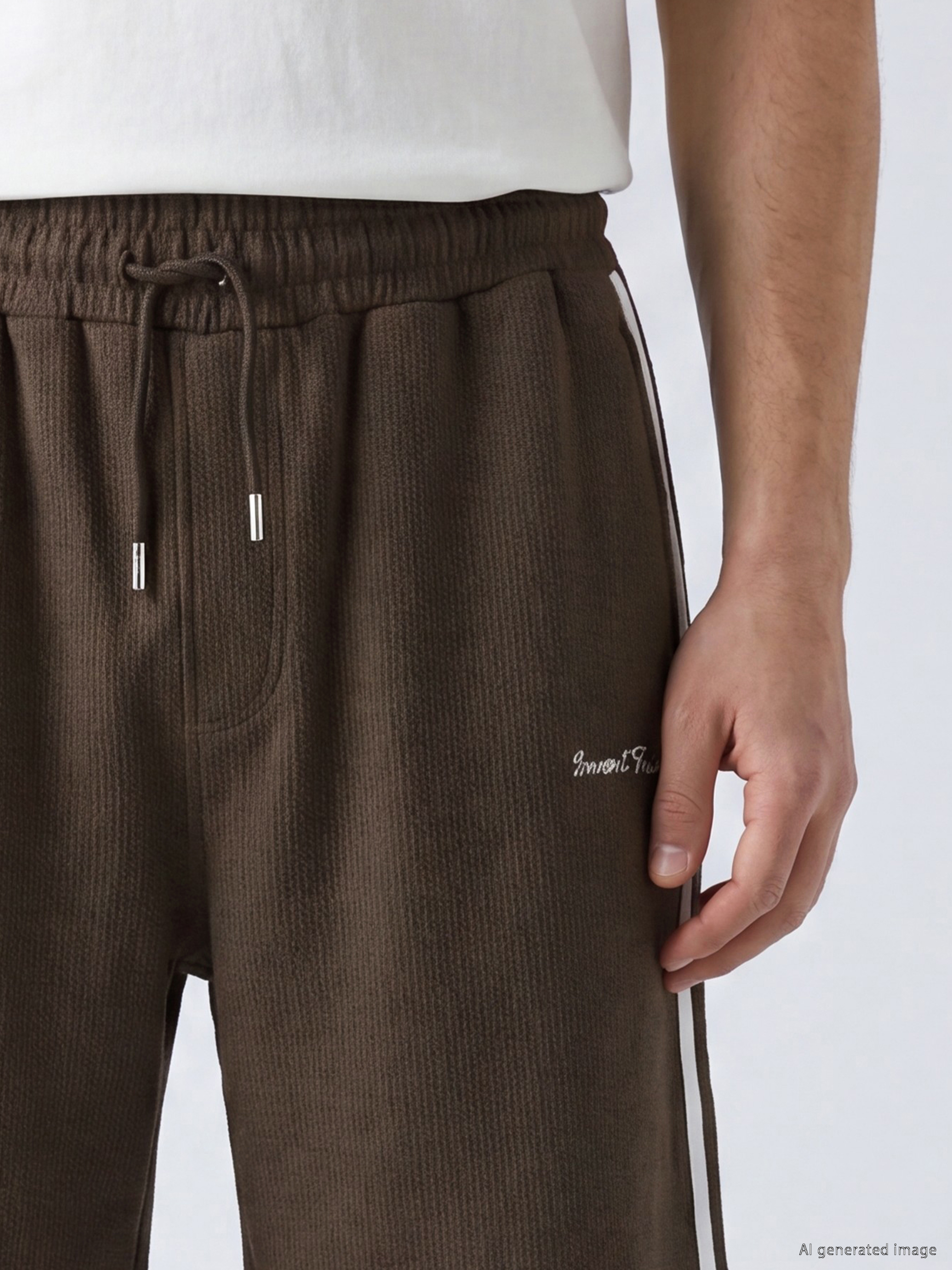 XSIDE Regular Fit Şeritli Erkek Şort görsel 3