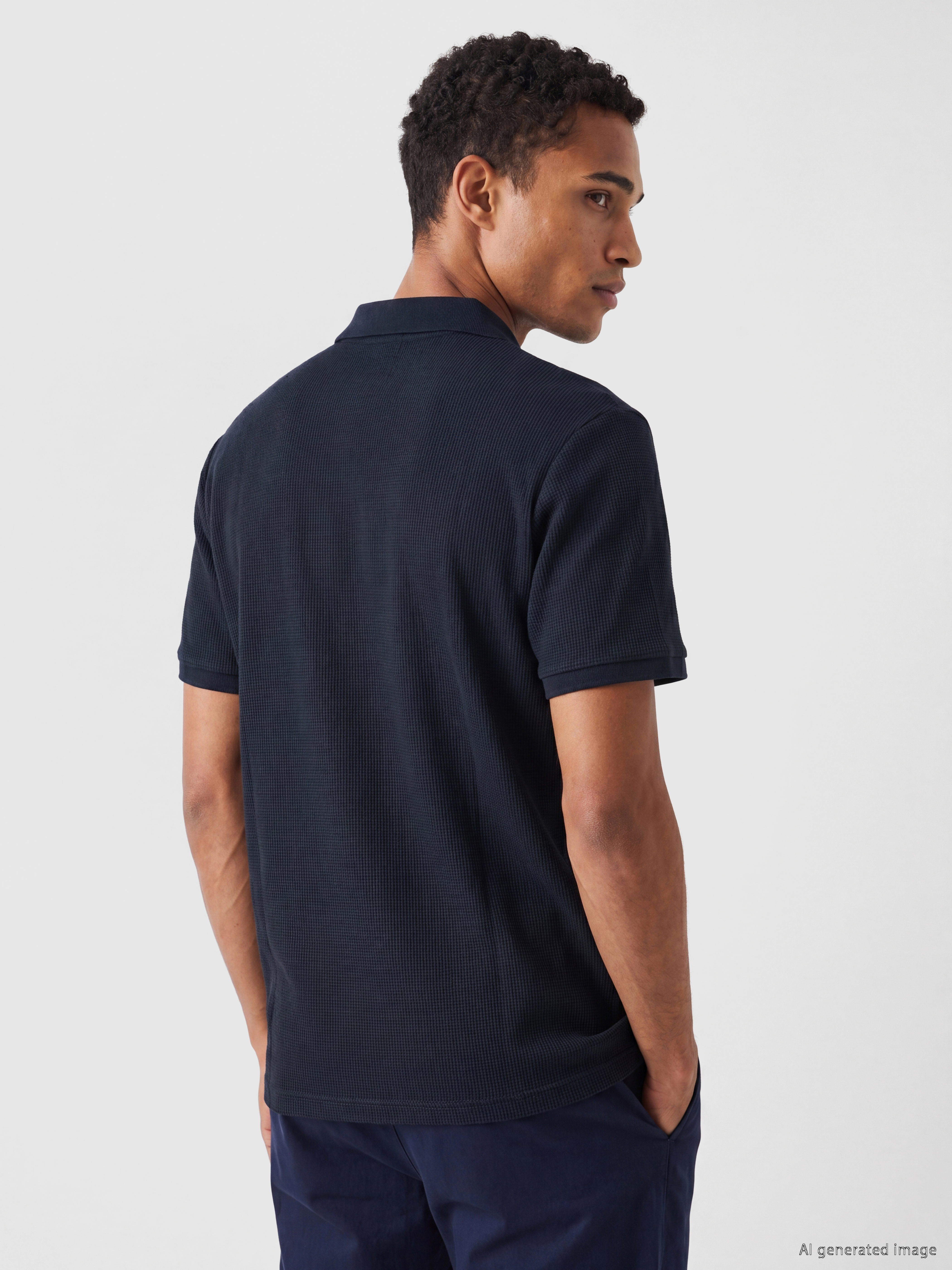 LCW Vision Polo Yaka Nakışlı Erkek Tişört görsel 4