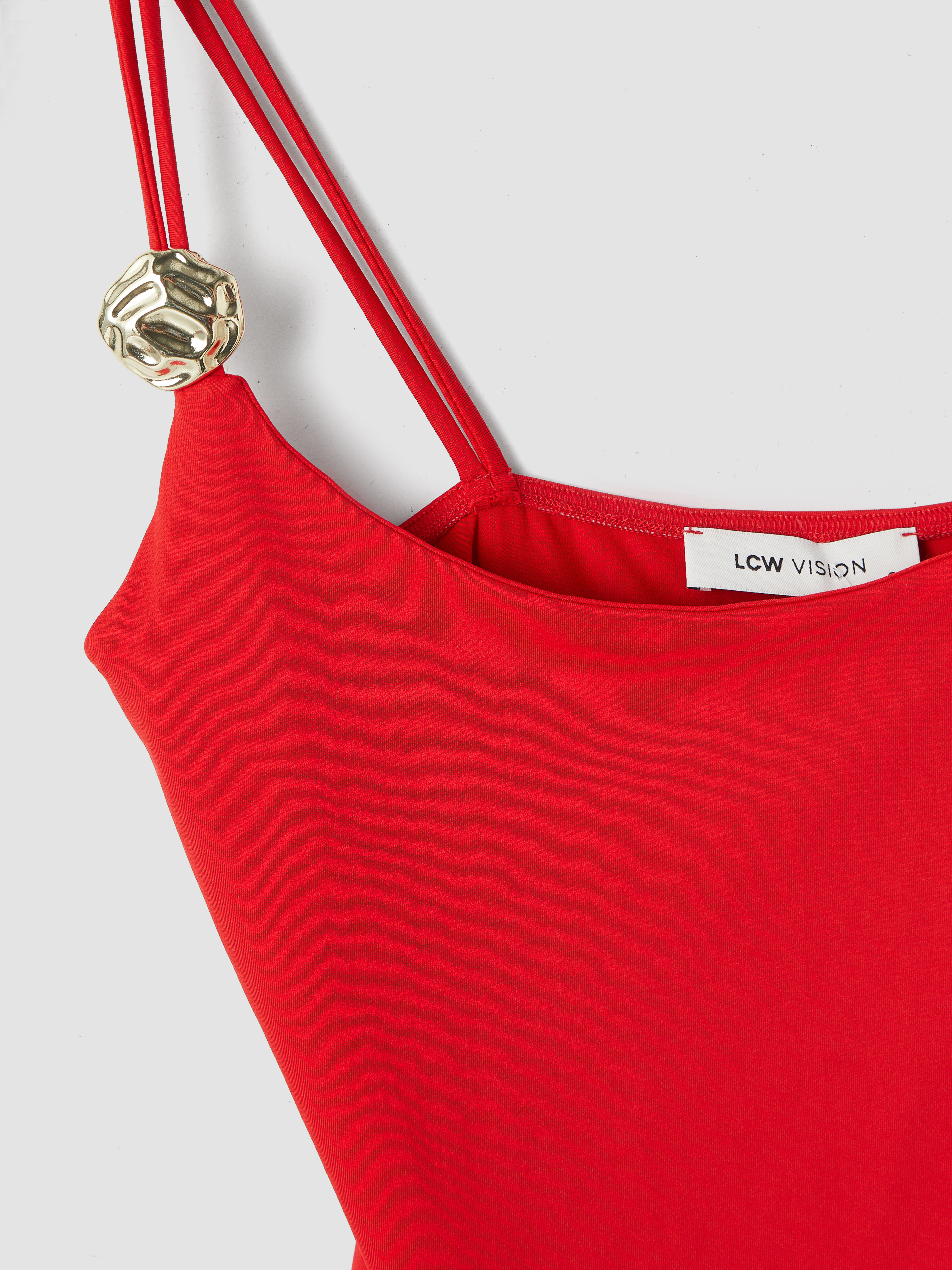 LCW Vision U Yaka Kadın Bodysuit görsel 3