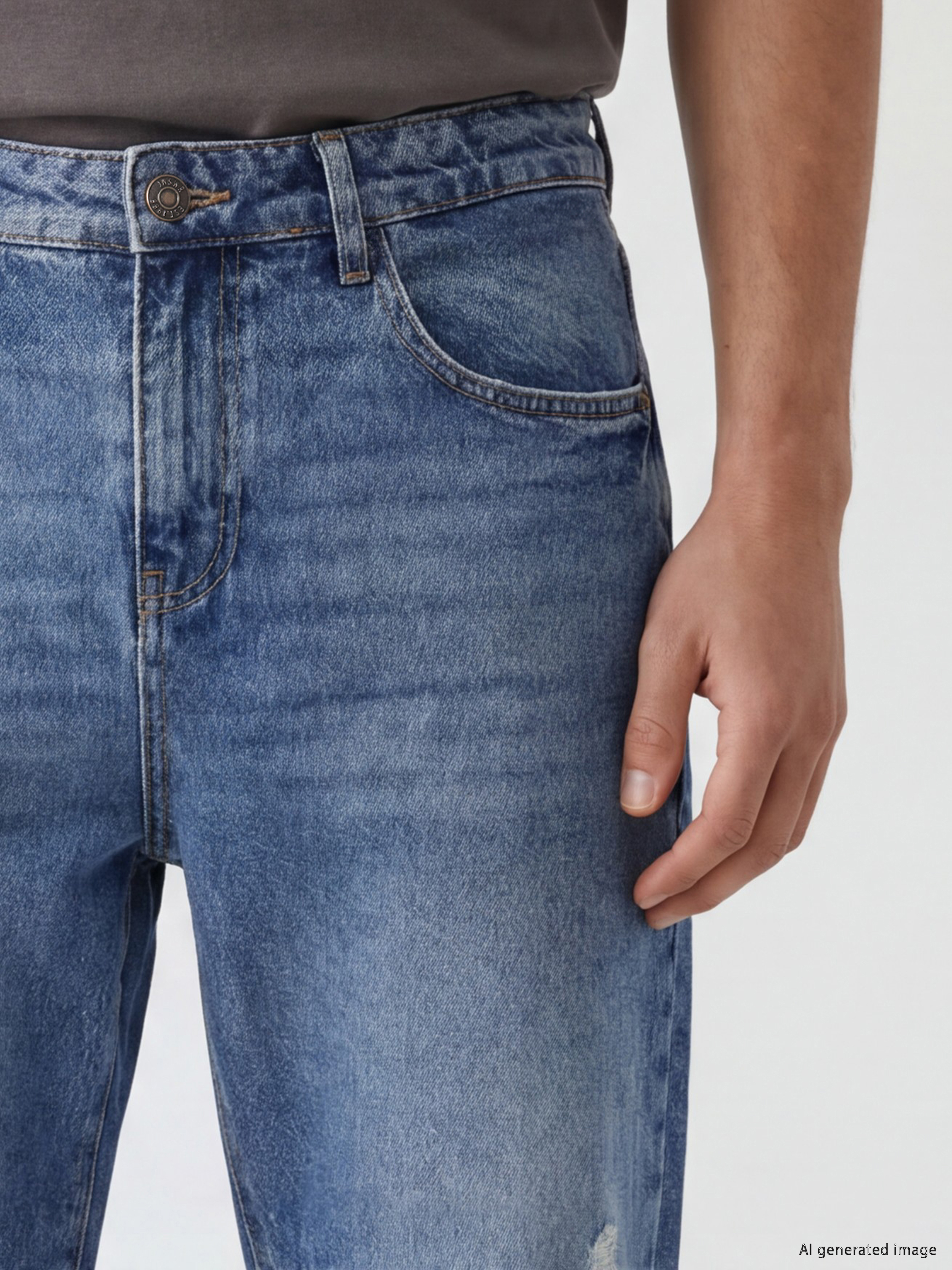 LCW Jeans 745 Baggy Fit Erkek Jean Pantolon görsel 3