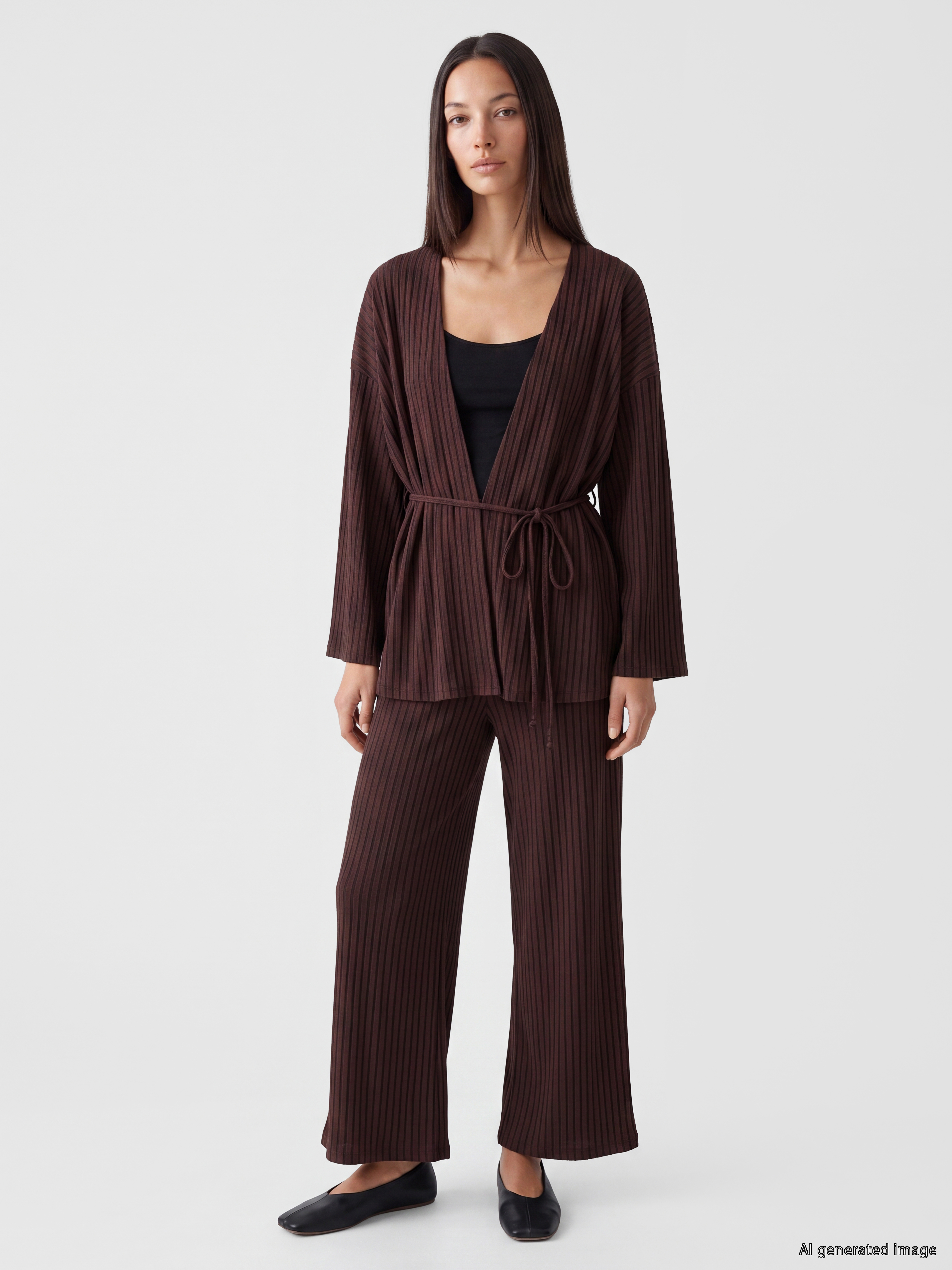 LCW EVERYDAY Beli Lastikli Çizgili Kadın Pantolon