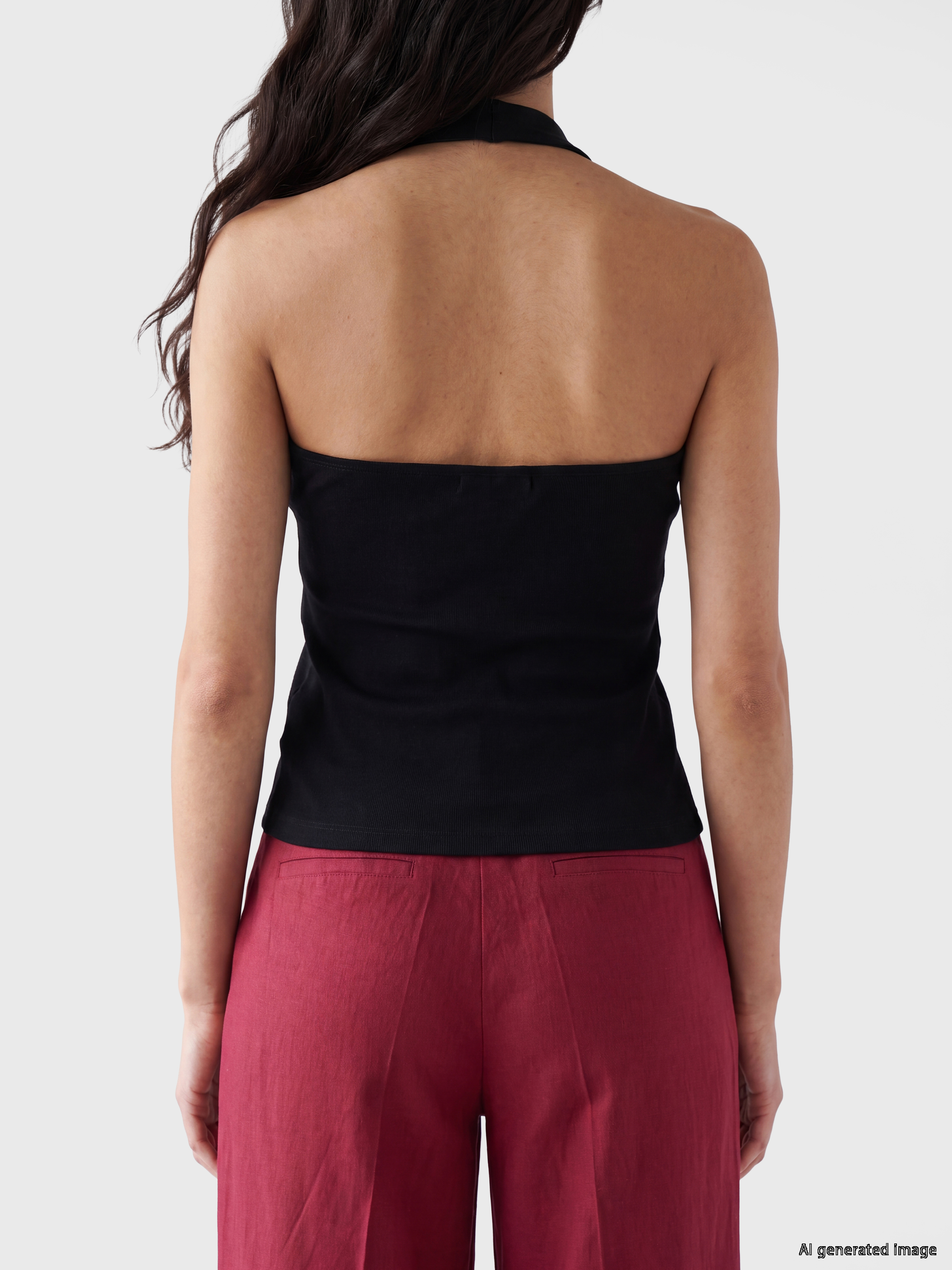 LCW Vision Halter Yaka Kadın Atlet görsel 4