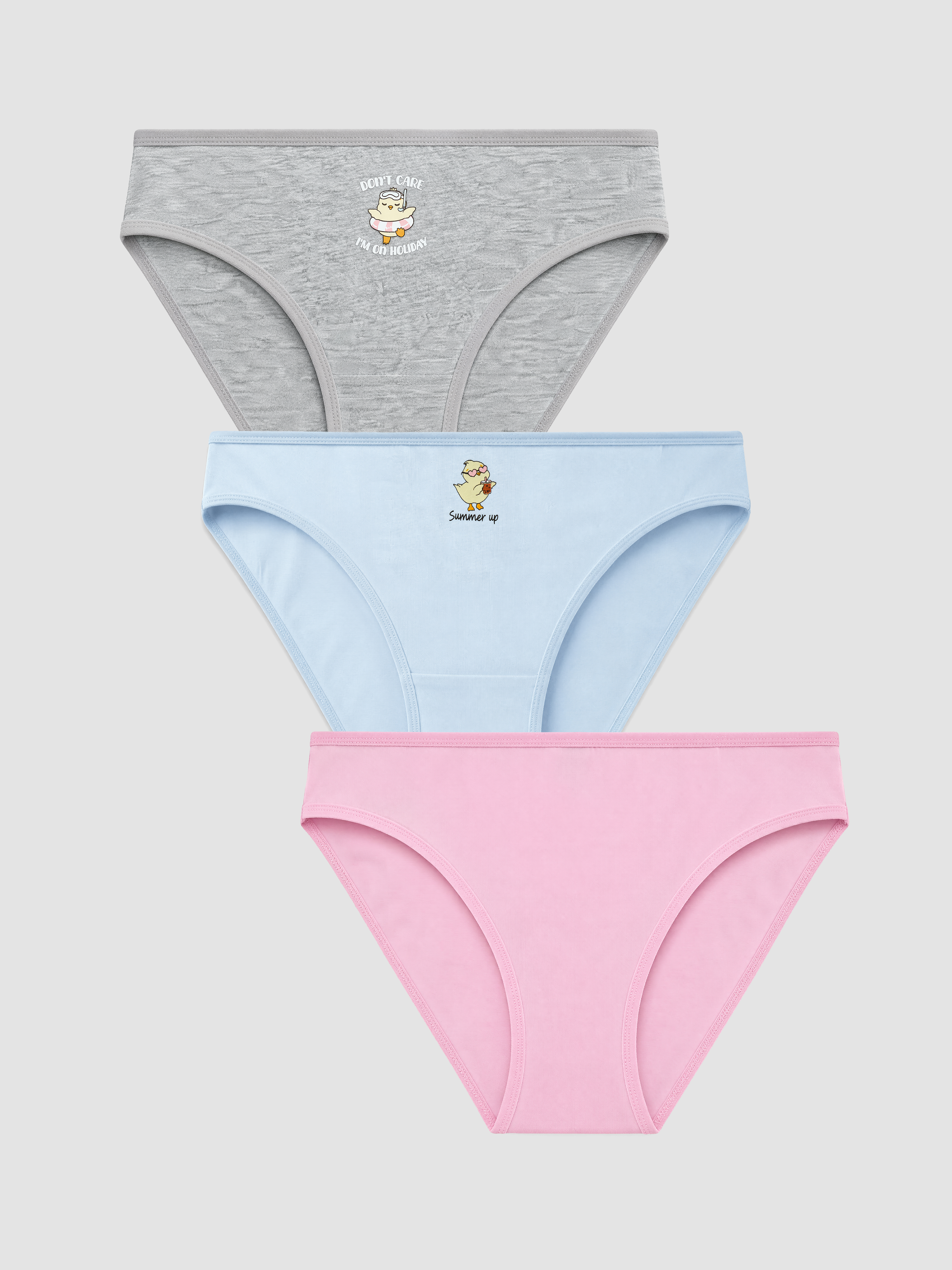 LCW Young Baskılı Bikini Külot 3'lü görsel 6