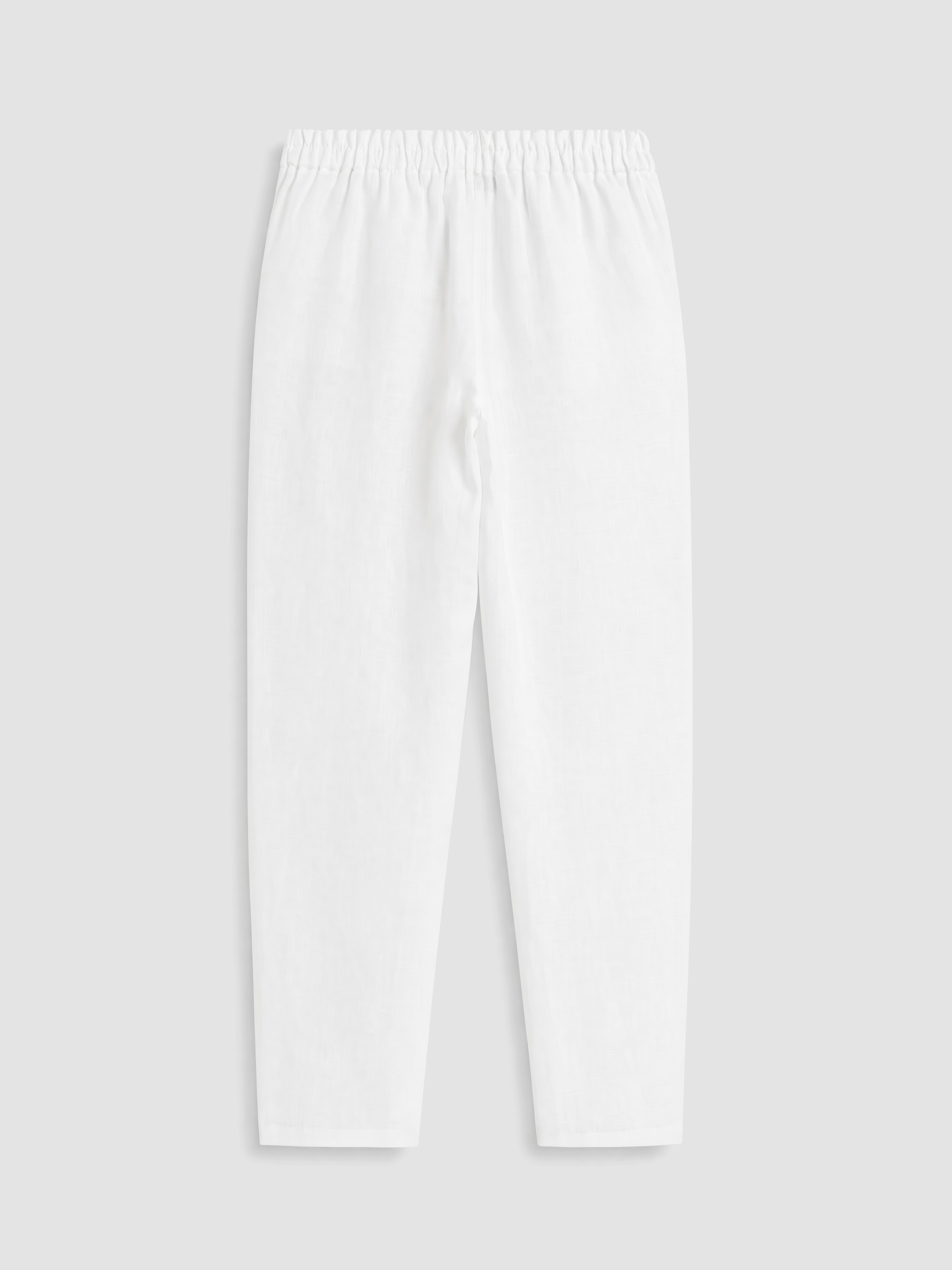 LCW EVERYDAY Beli Lastikli Kadın %100 Keten Pantolon görsel 7