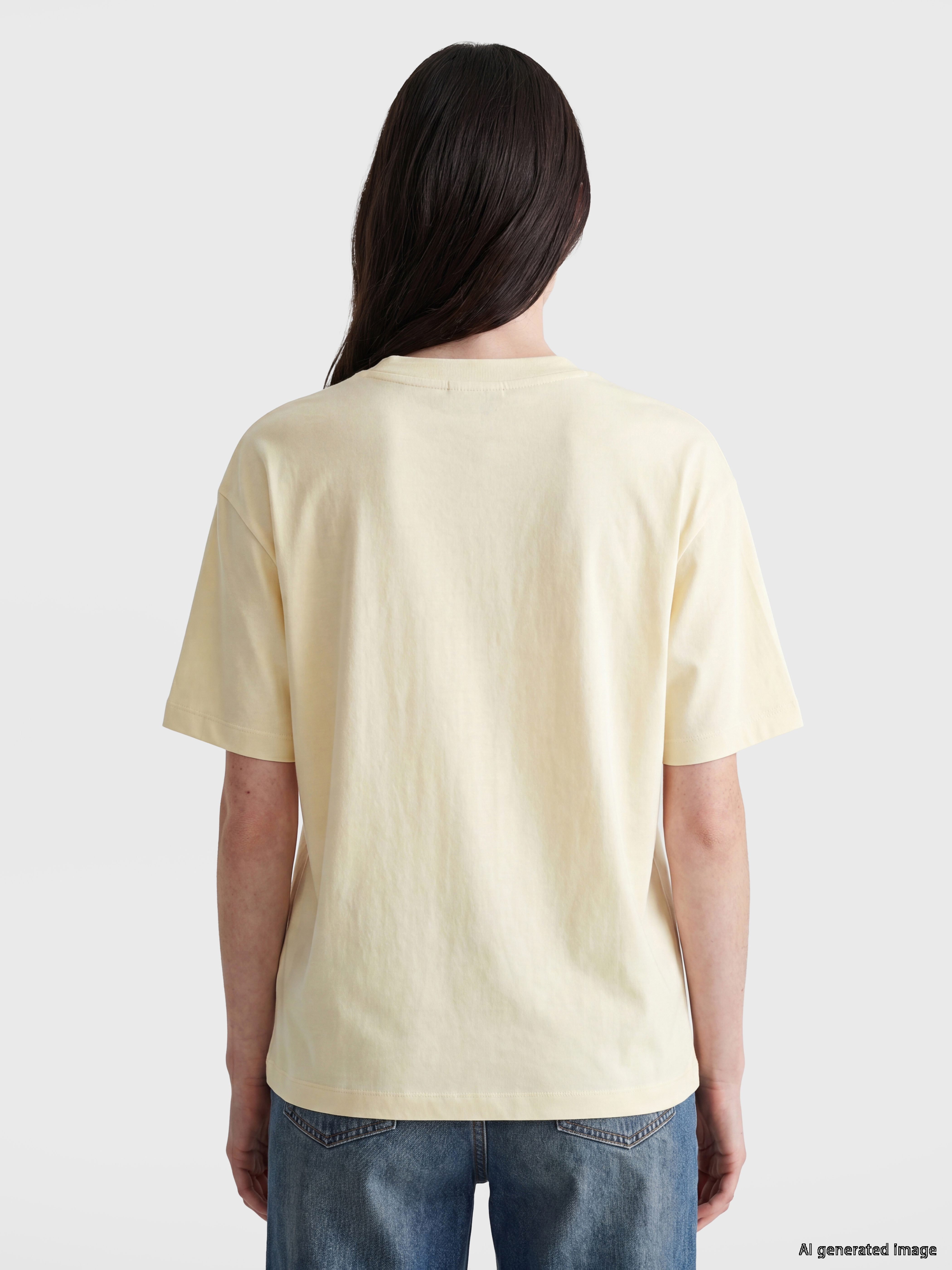 LCW Comfort Taşlı Soft Touch Kadın Tişört görsel 4