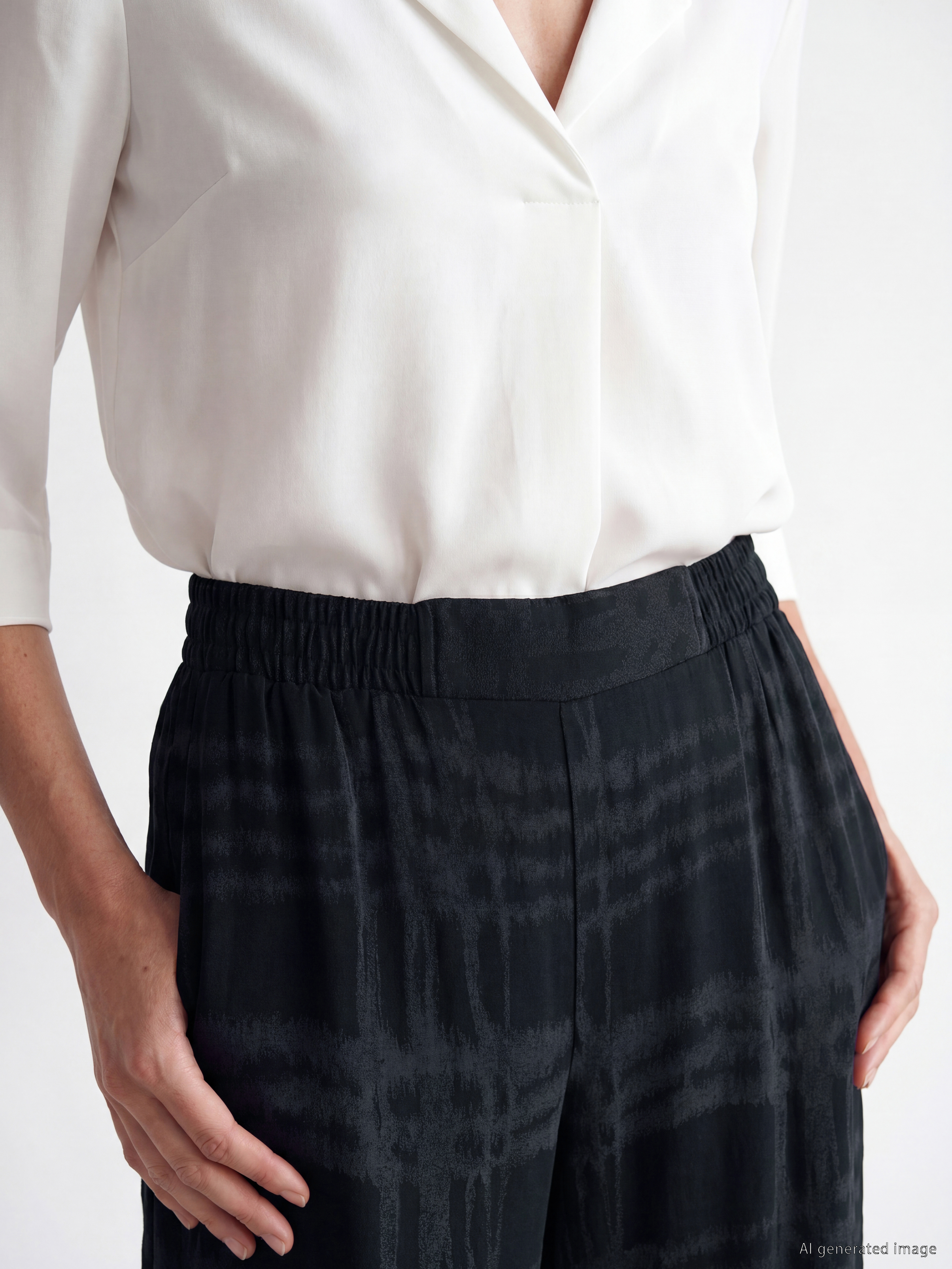 LCW EVERYDAY Loose Fit Ekose Kadın Pantolon görsel 3
