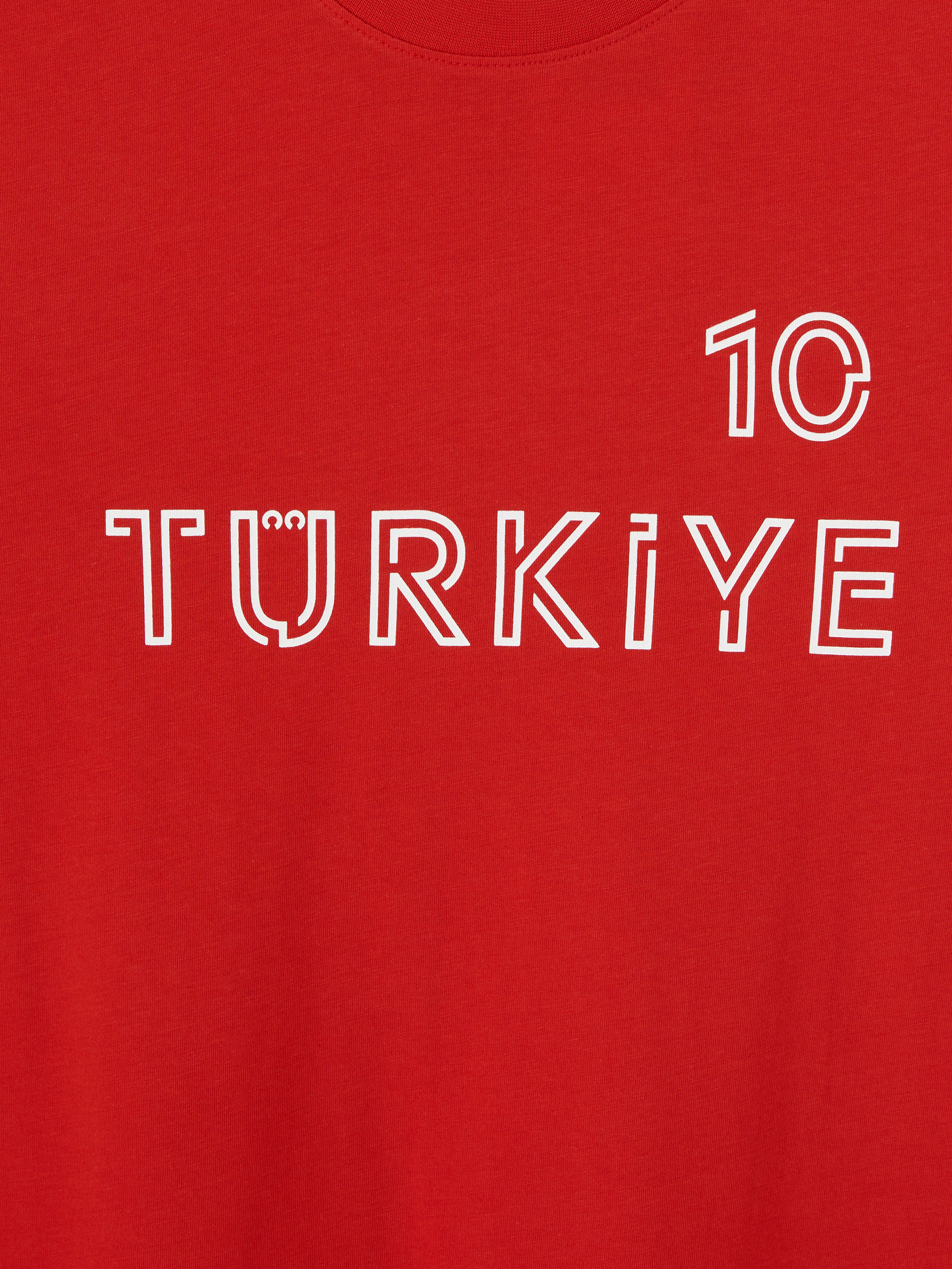 XSIDE Türkiye Baskılı Bisiklet Yaka Erkek Tişört görsel 4