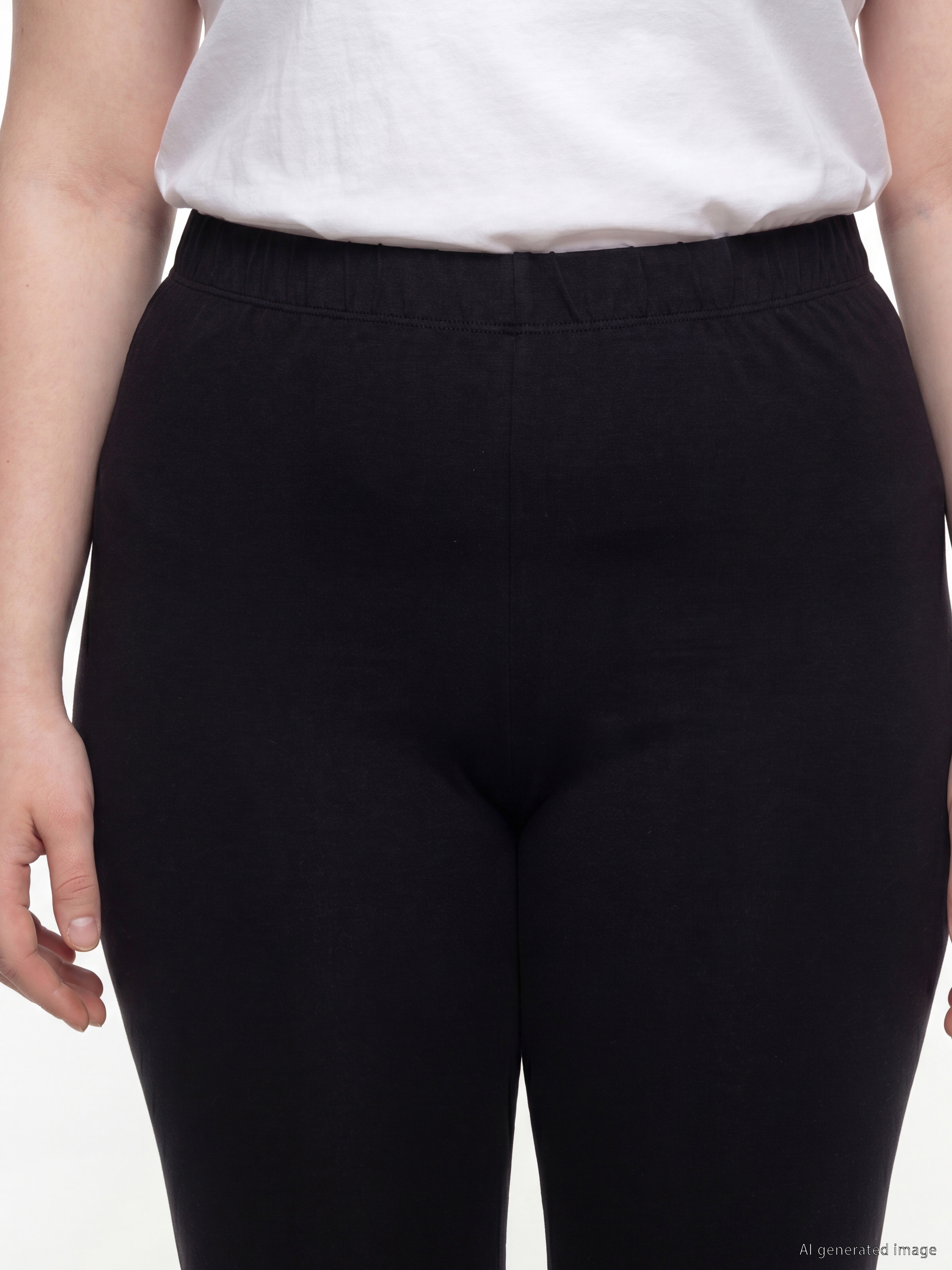 LCW Curve Büyük Beden Beli Lastikli Kadın Tayt görsel 3
