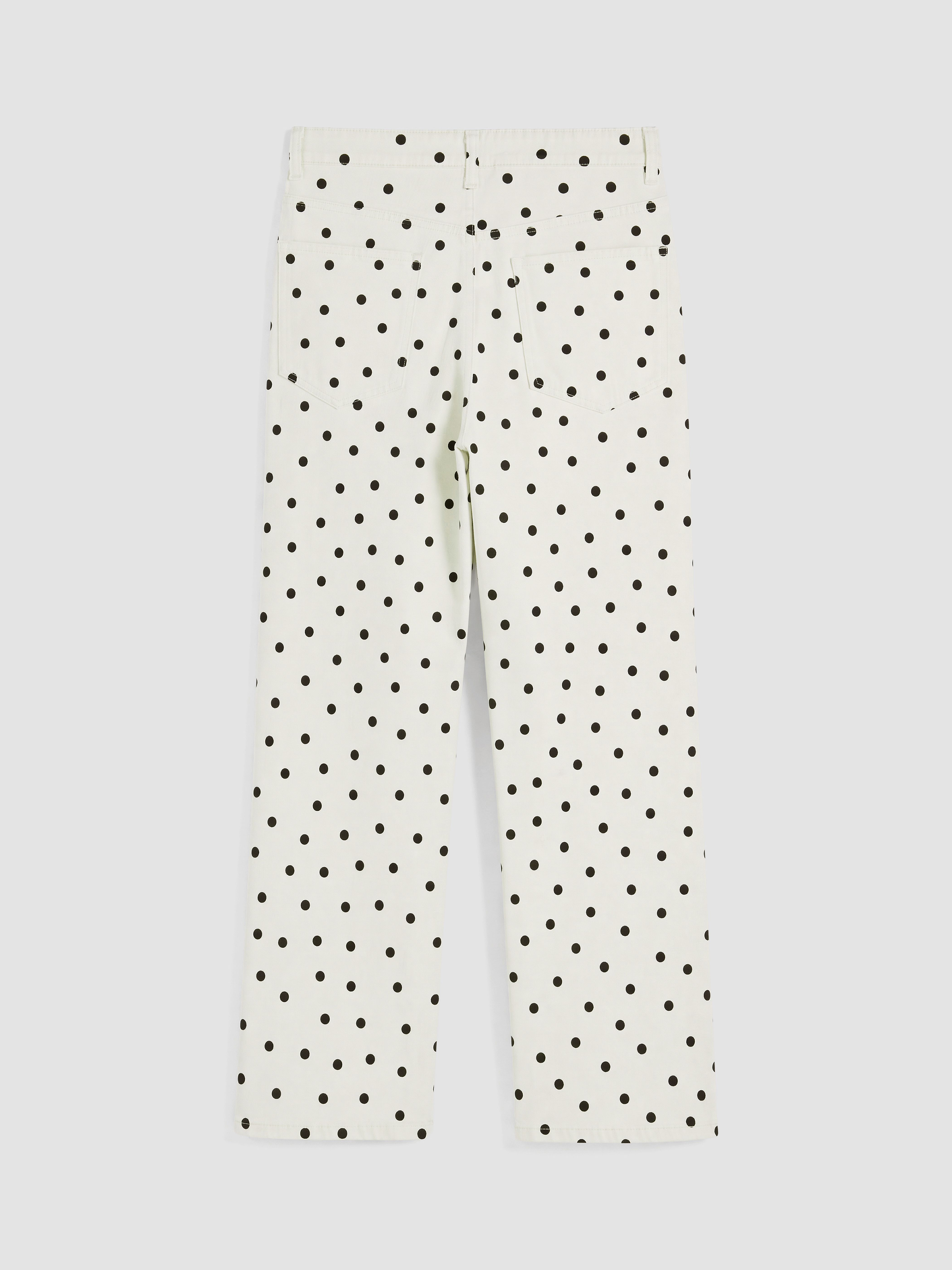 LCW Modest Puantiyeli Straight Fit Kadın Jean Pantolon görsel 7