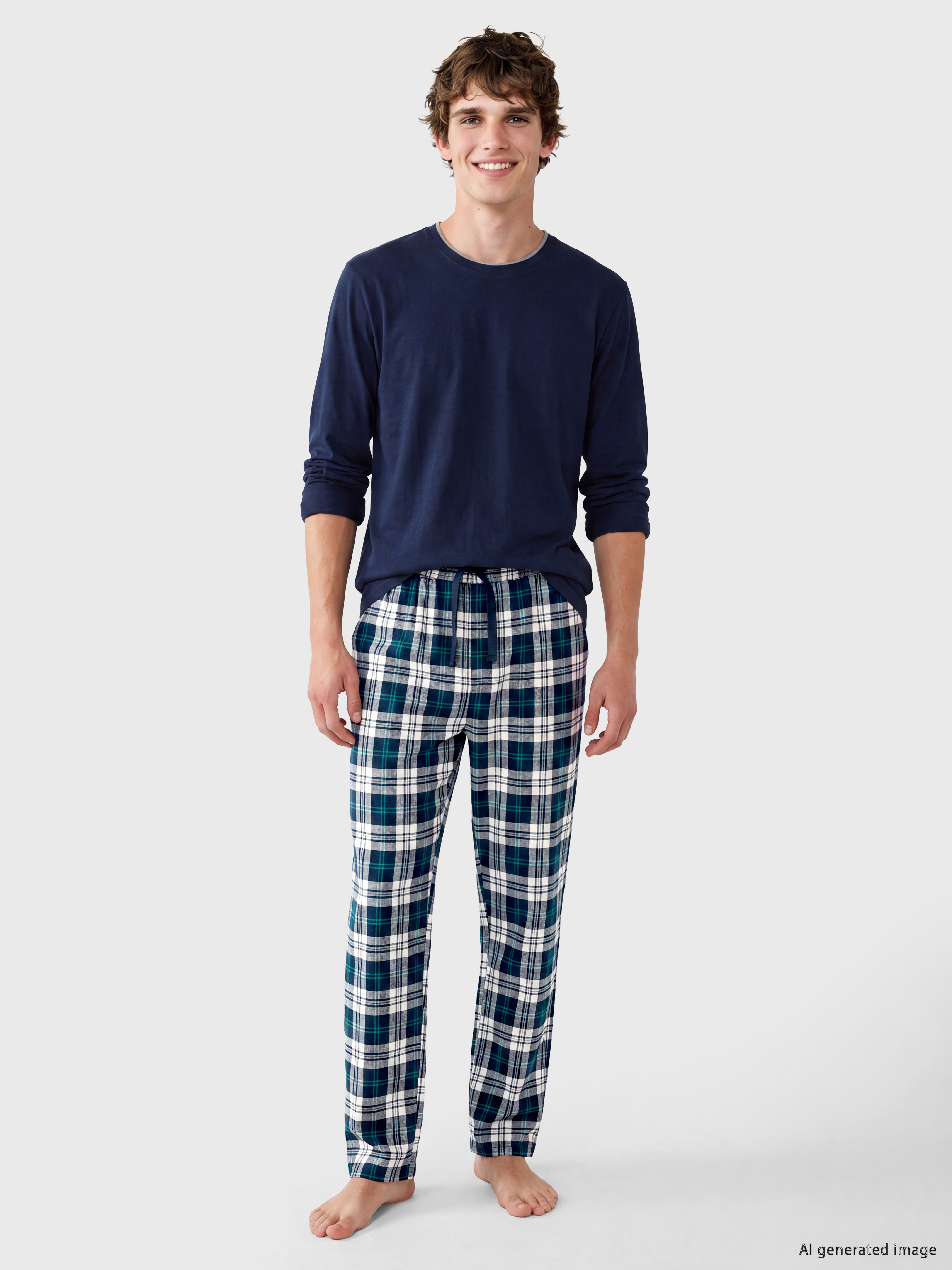 LC WAIKIKI Regular Fit Ekose Erkek Pijama Altı