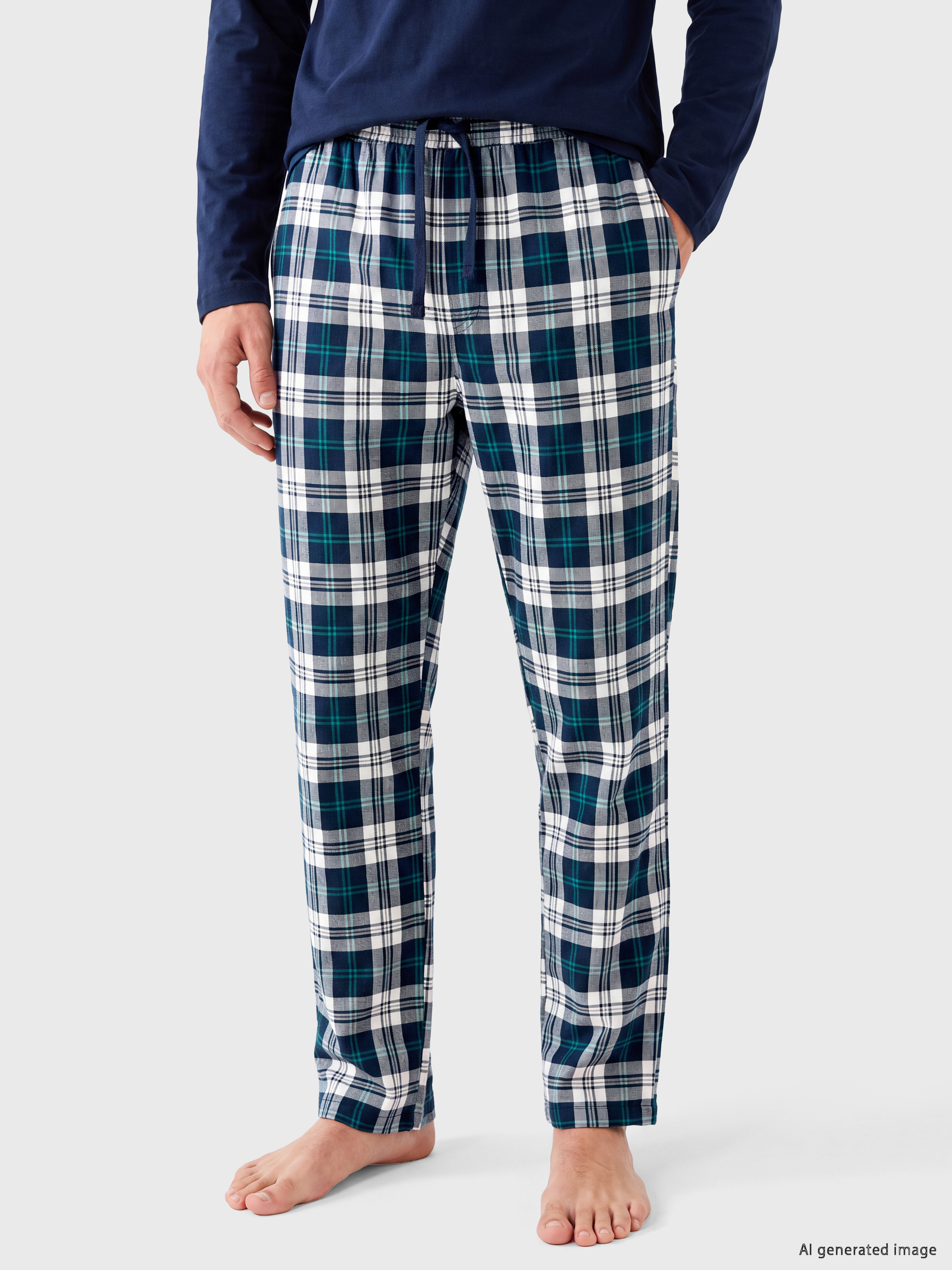 LC WAIKIKI Regular Fit Ekose Erkek Pijama Altı görsel 2