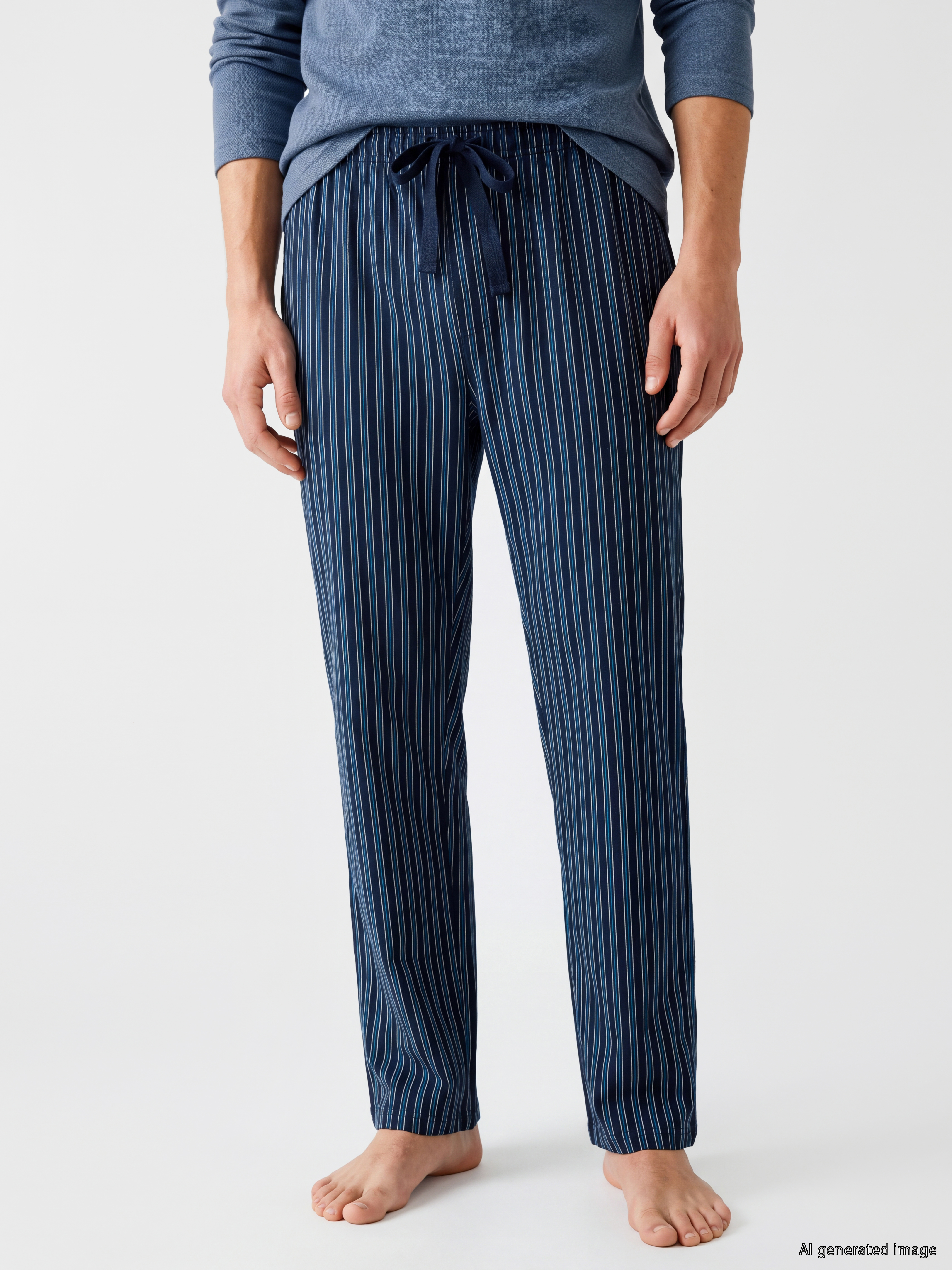 LC WAIKIKI Regular Fit Çizgili Erkek Pijama Altı görsel 2