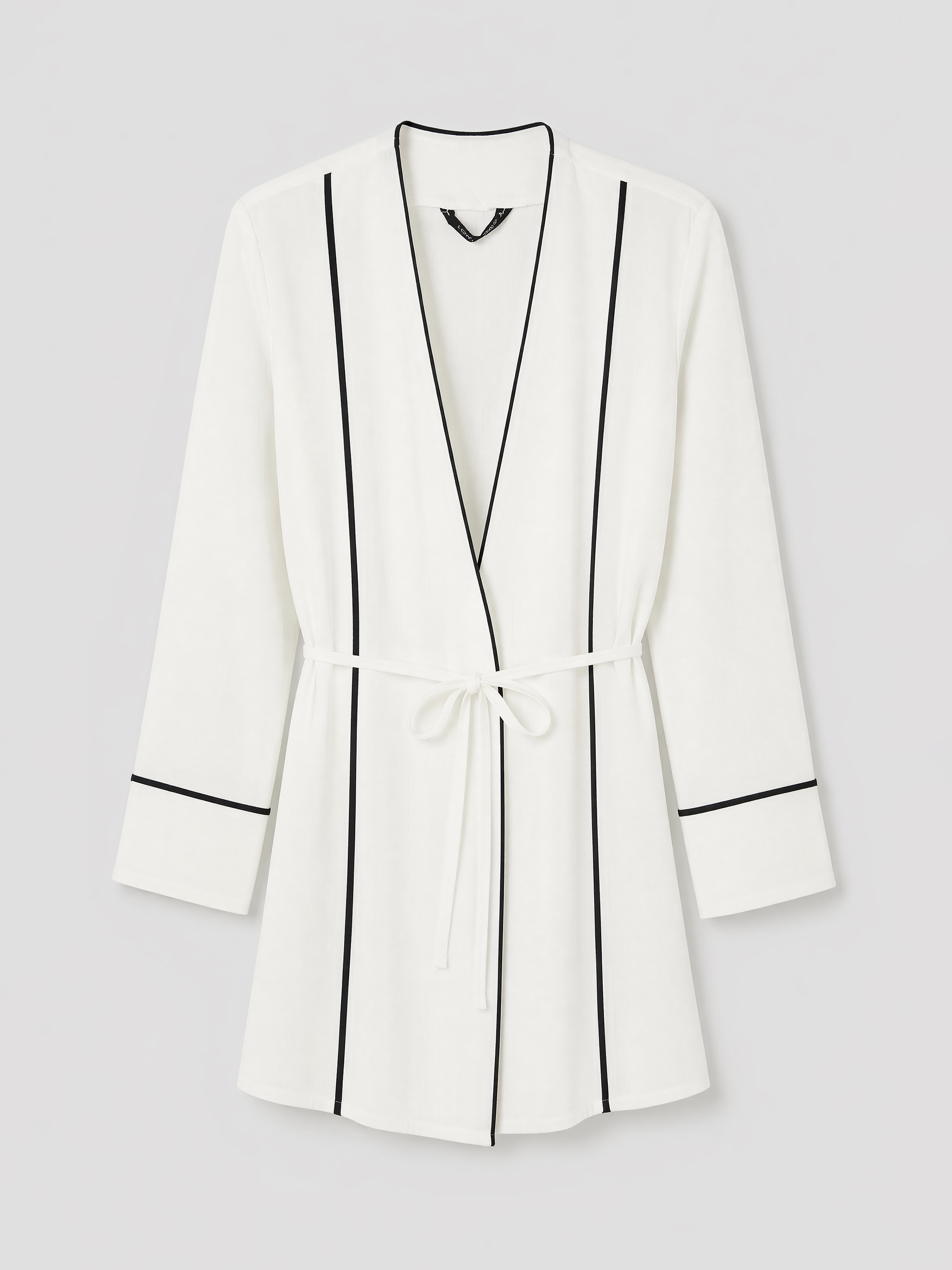 LCW STUDIO V Yaka Çizgili Kadın Kimono görsel 5