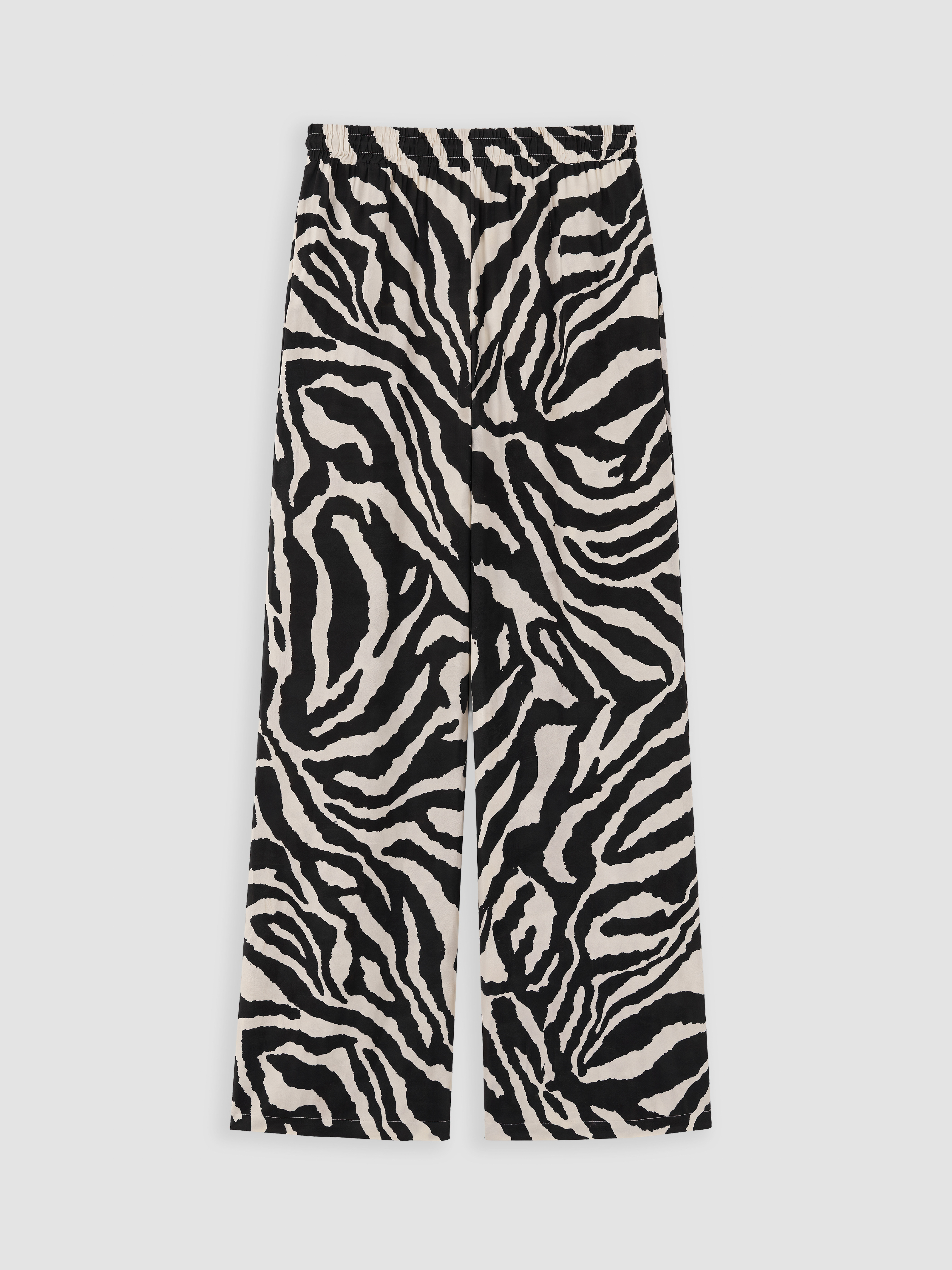 LCW EVERYDAY Beli Lastikli Desenli Kadın Pantolon görsel 7